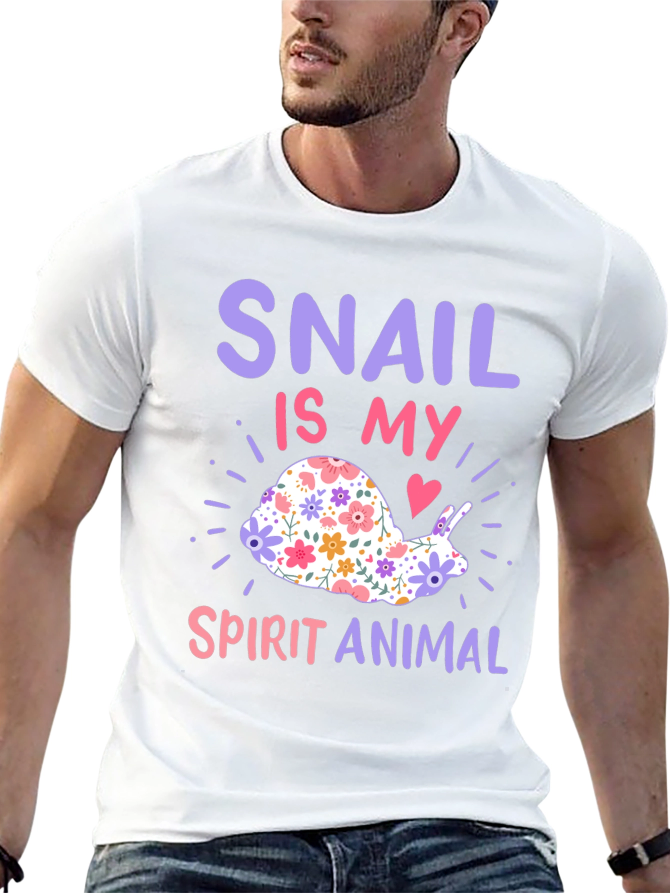 Snail Spirit Animal Graphic T-Shirt
