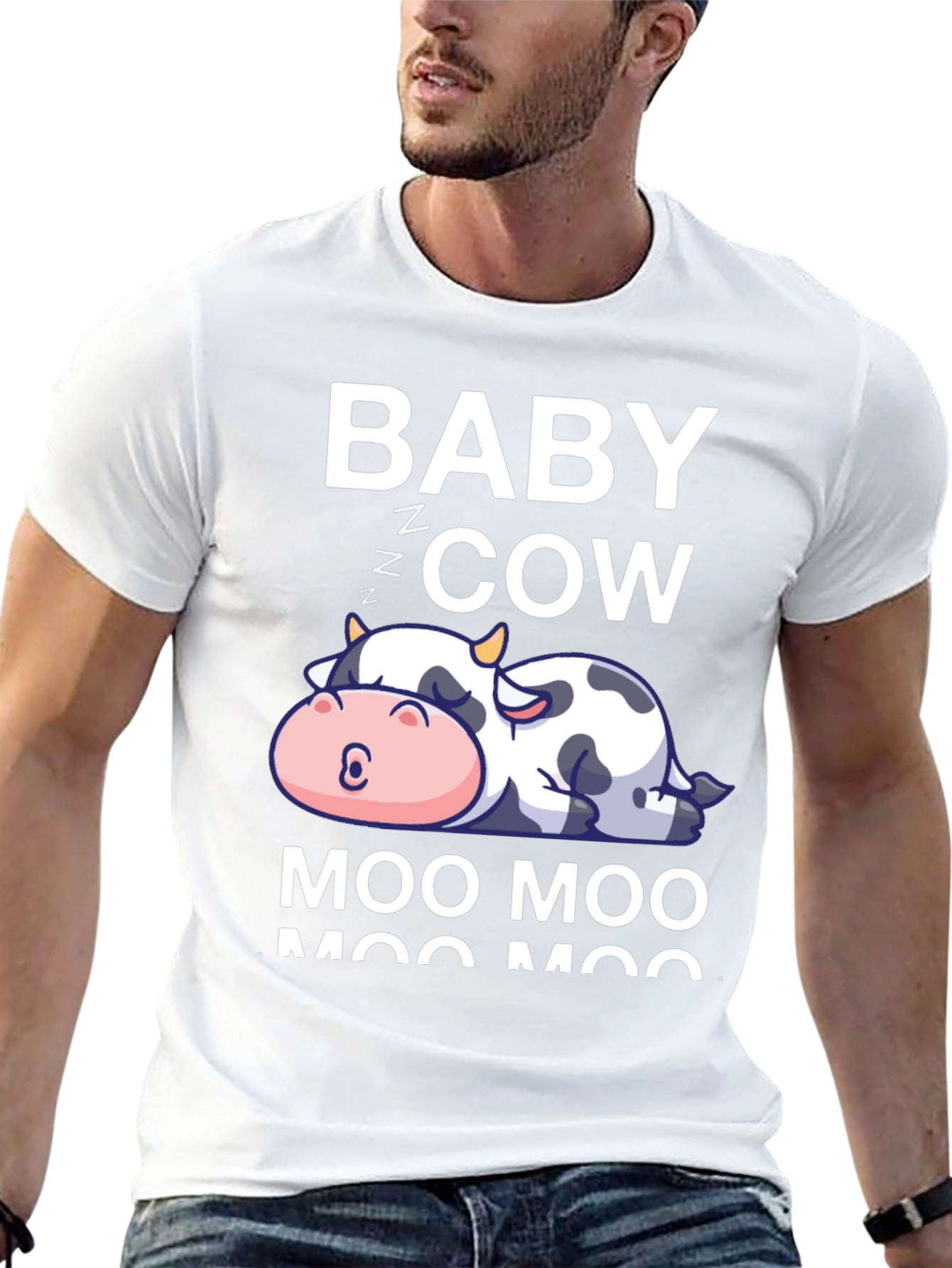 Baby Cow Moo Moo Graphic Tee