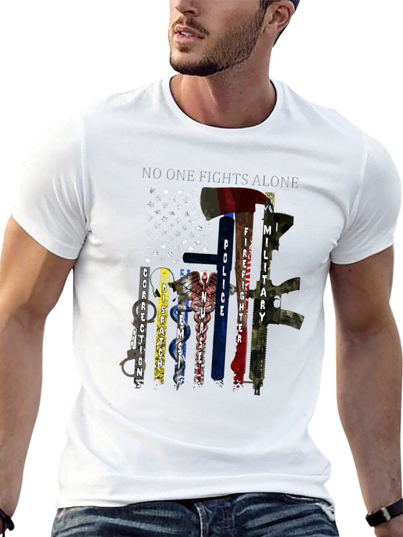 No One Fights Alone Support T-Shirt
