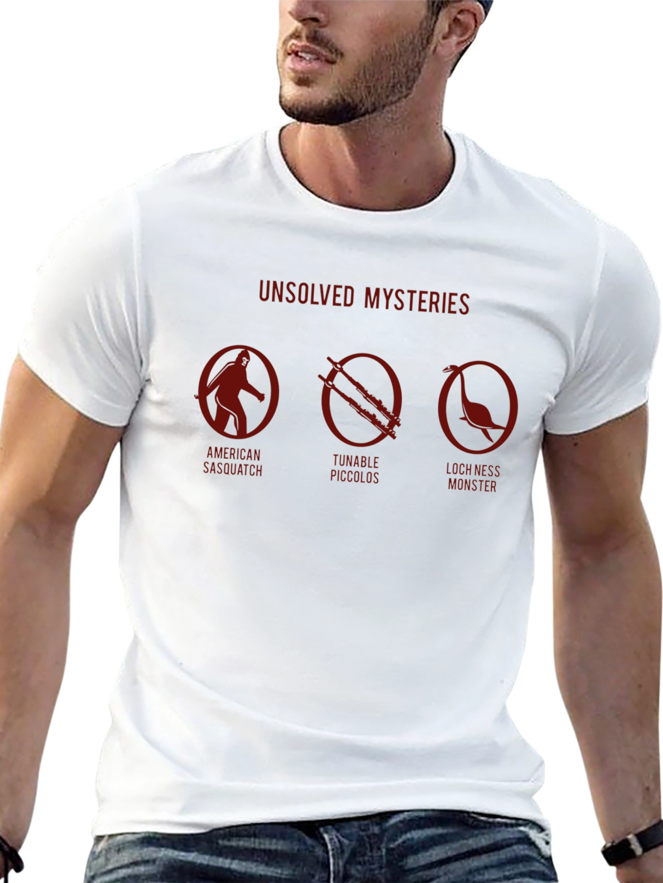 Unsolved Mysteries T-Shirt Bigfoot Nessie Graphic Tee