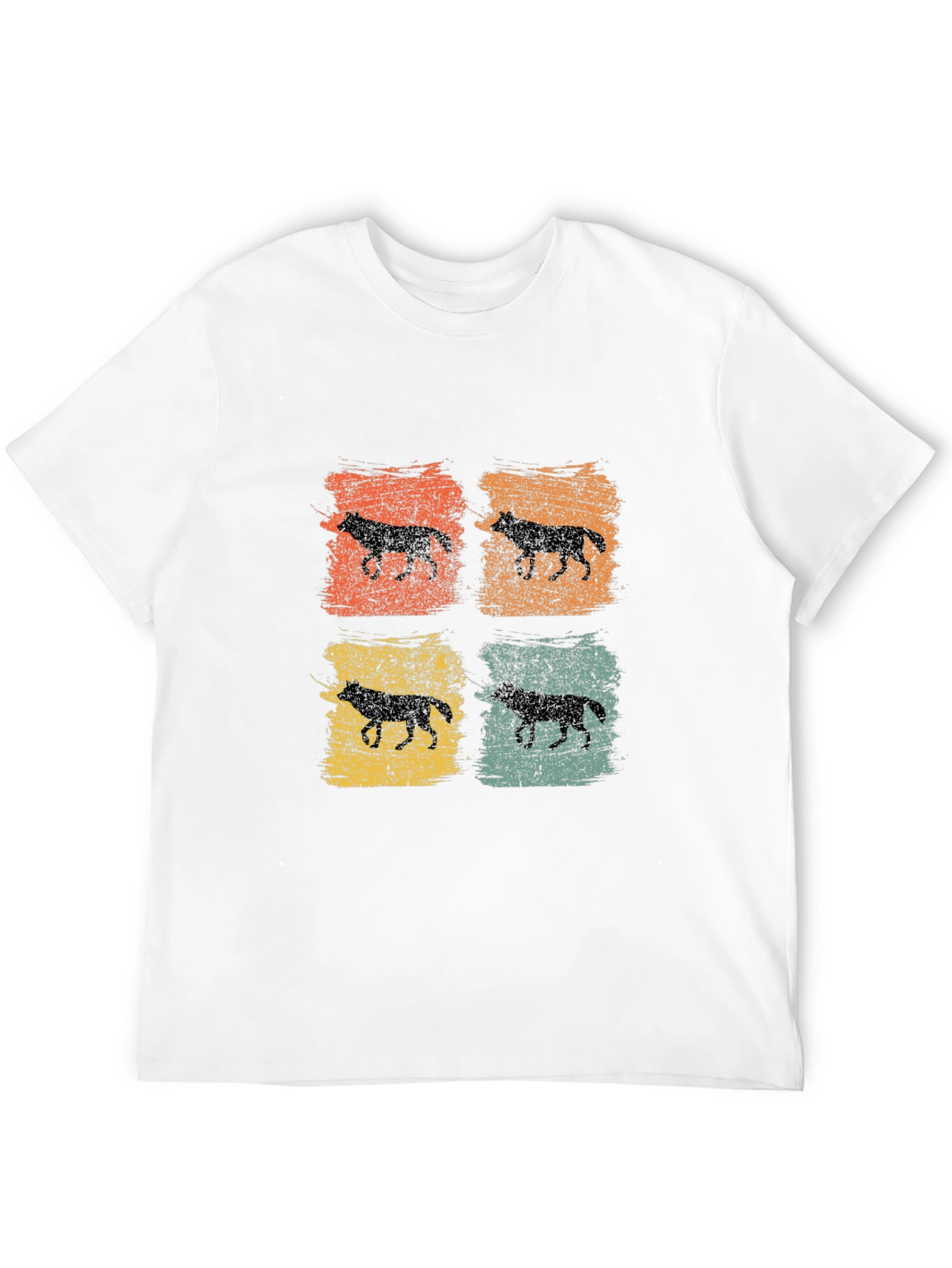 Retro Wolf Silhouette T-Shirt