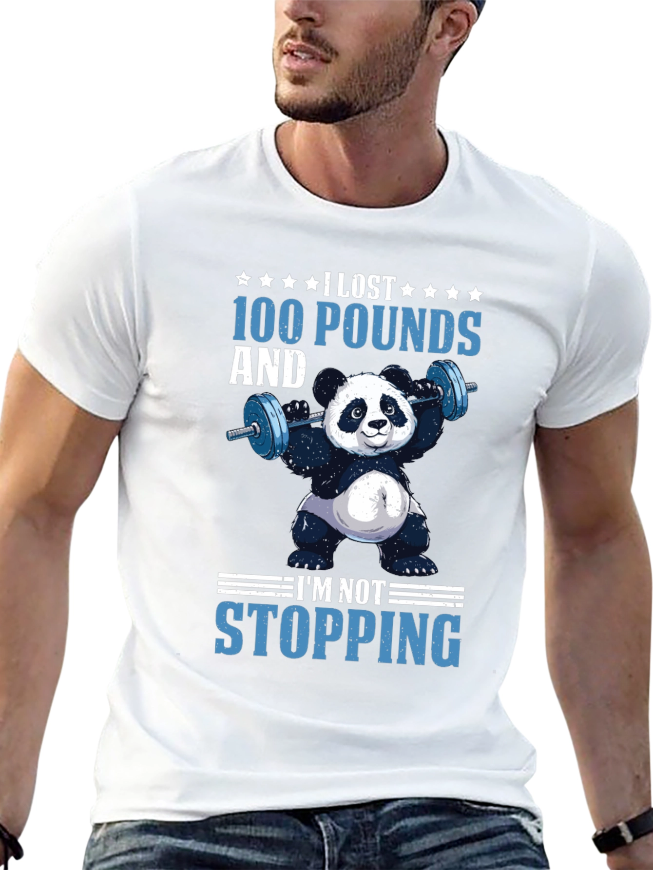 I Lost 100 Pounds Panda T-Shirt