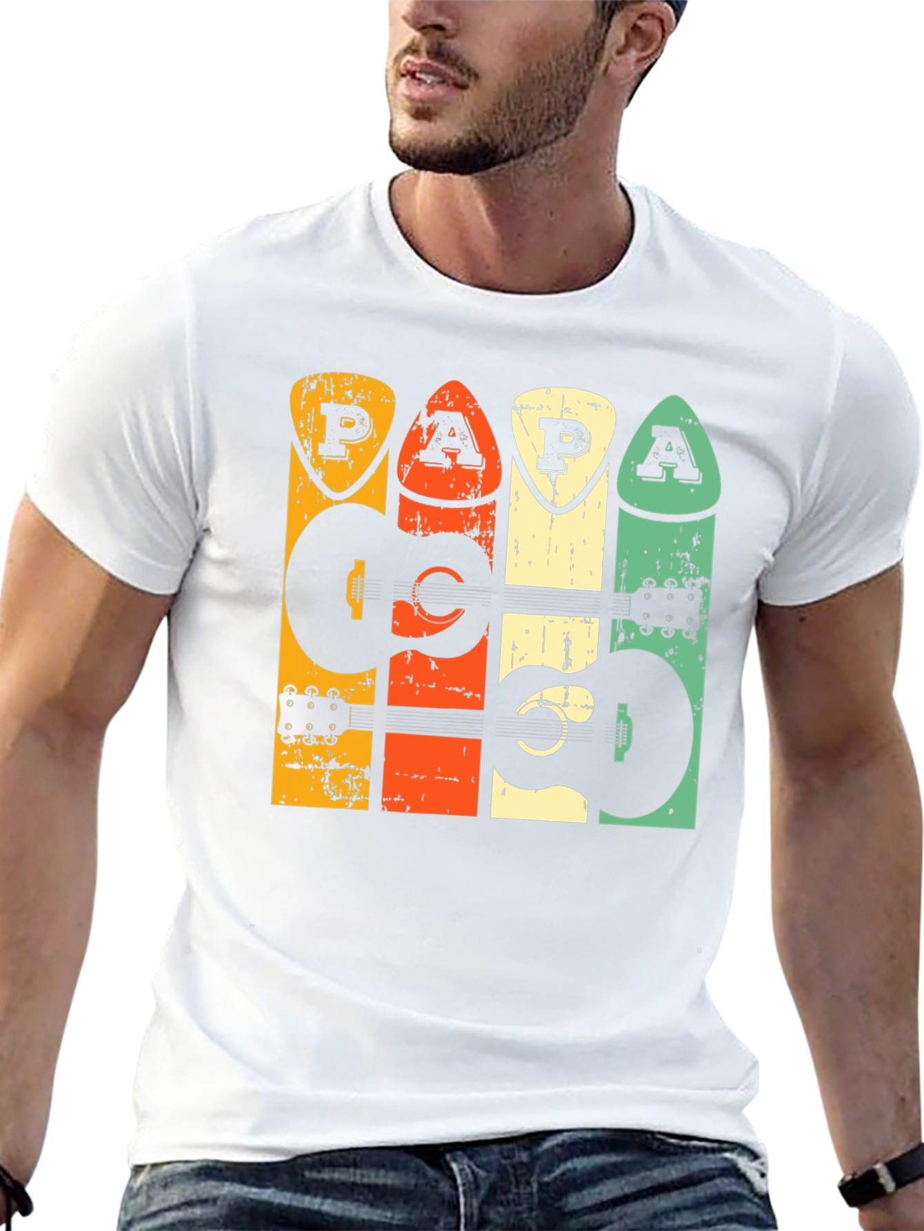 Retro Guitar Papa T-Shirt