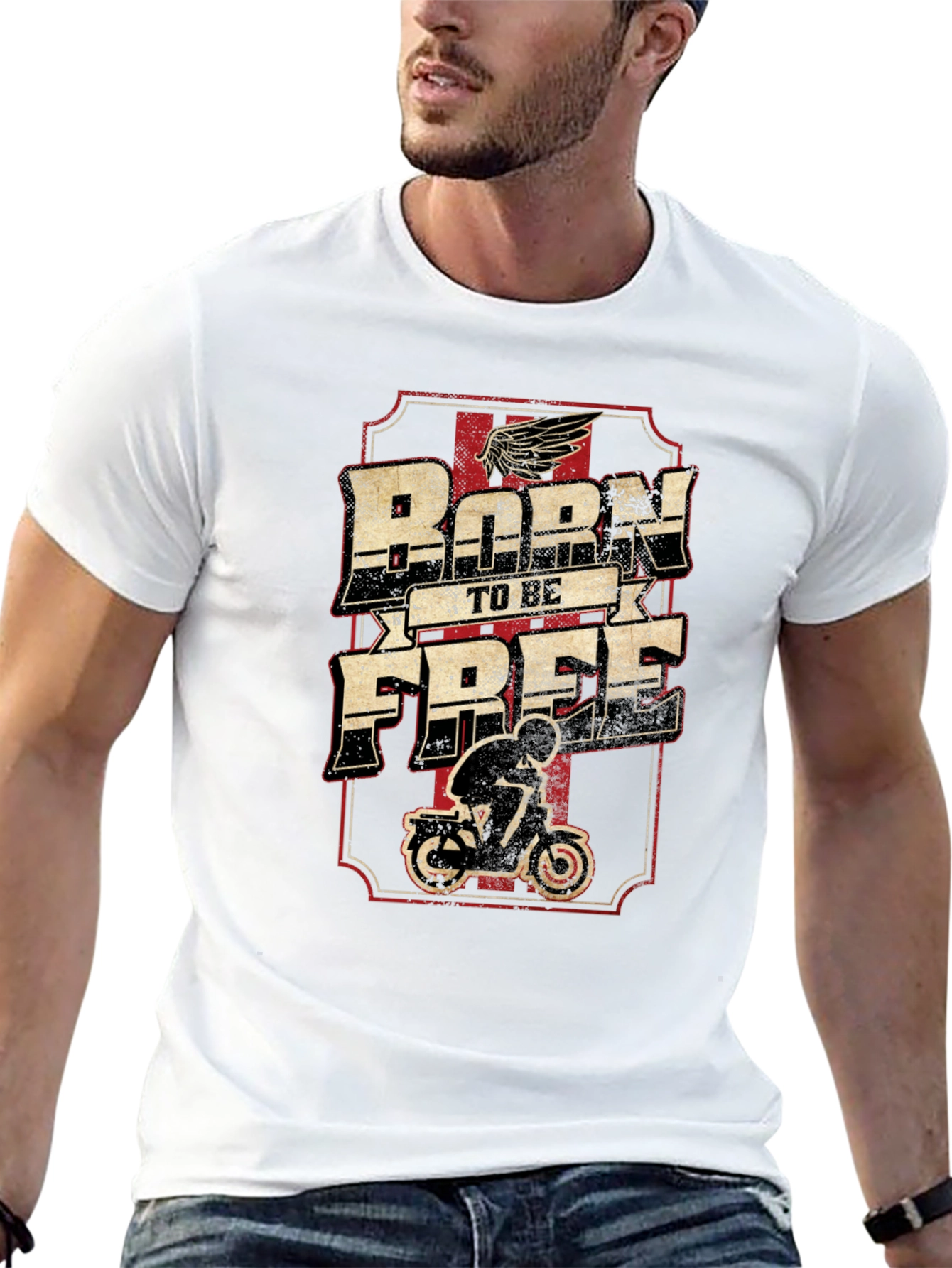 Born to be Free Motorcycle T-Shirt