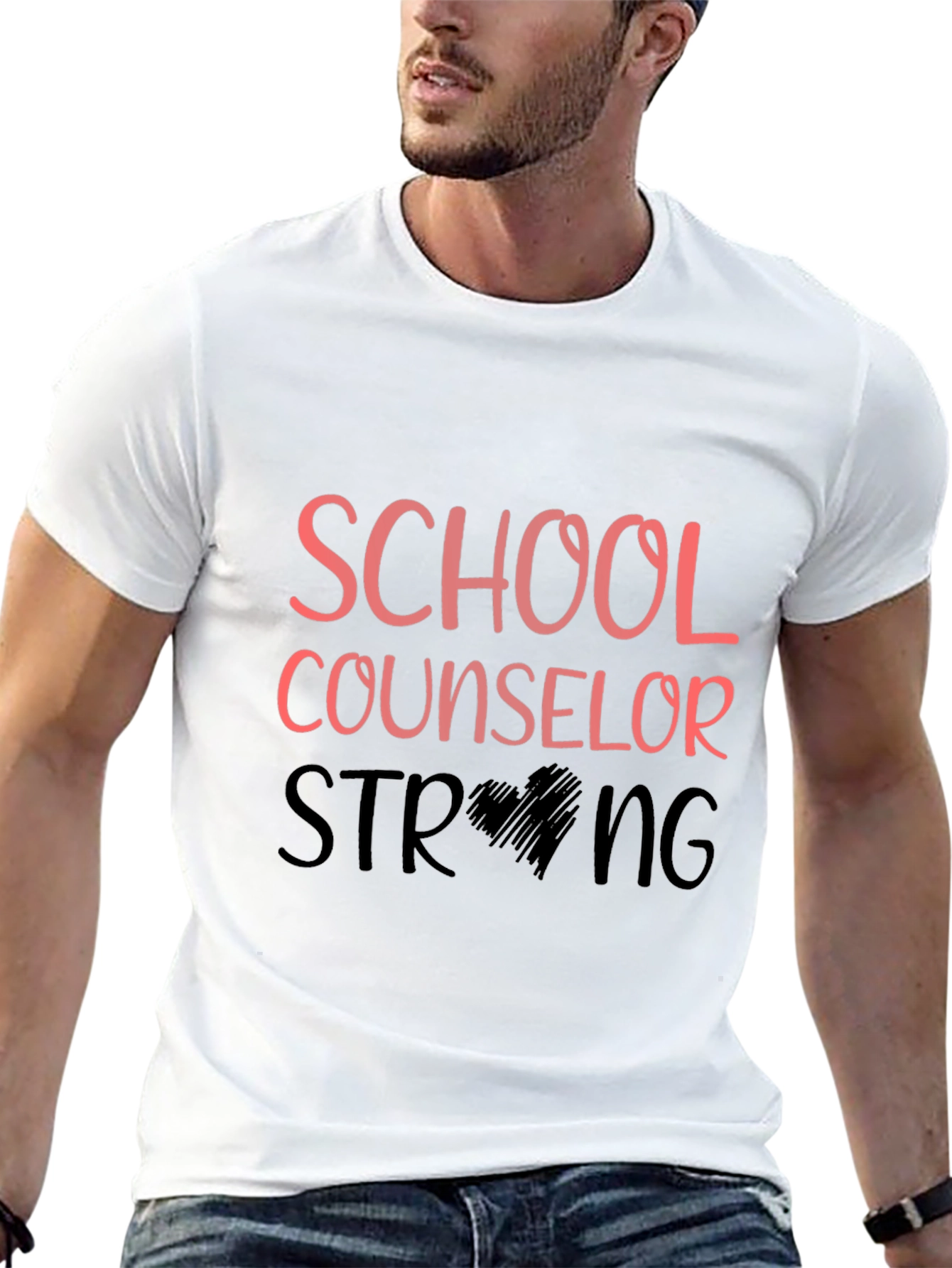 School Counselor Strong Graphic Tee