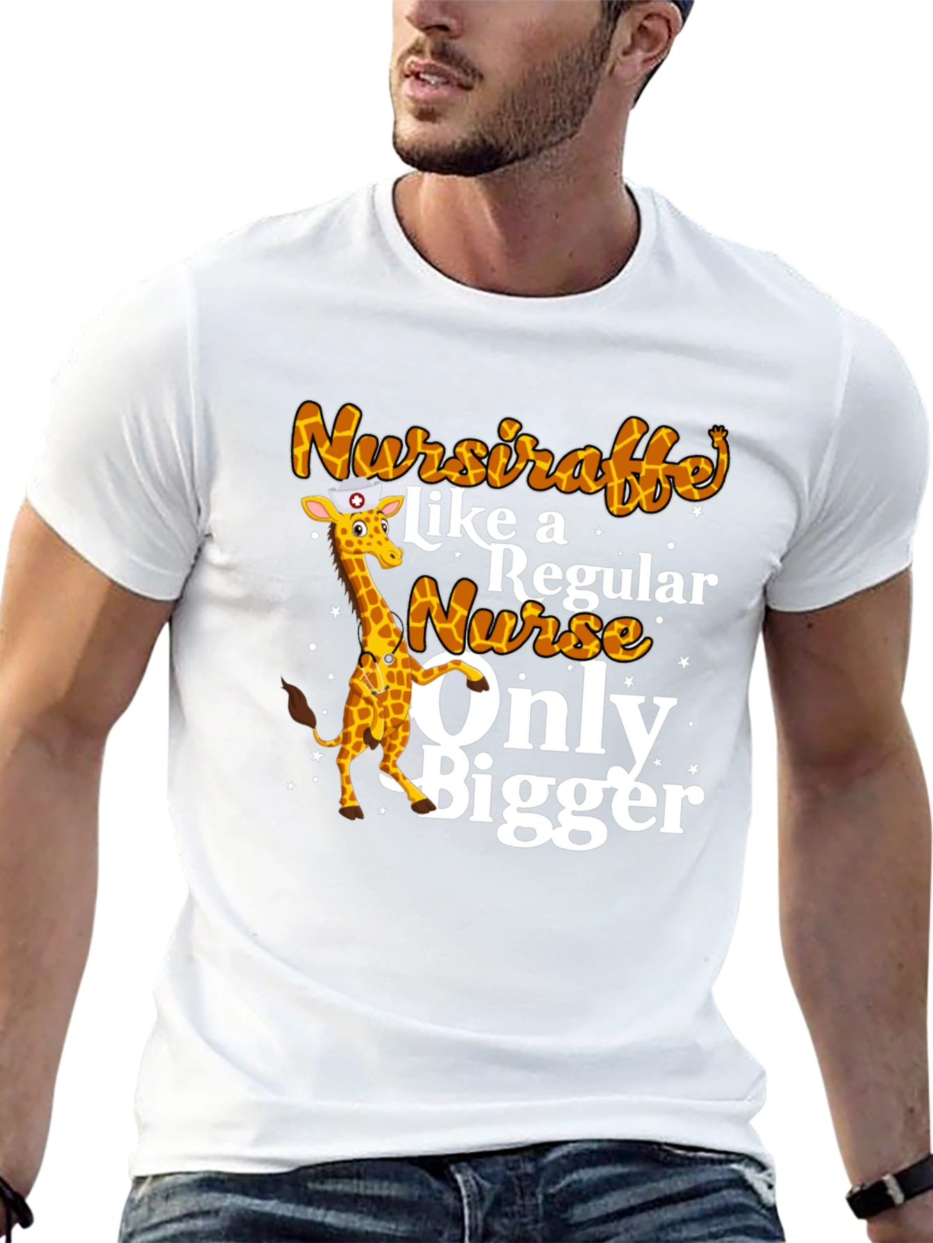 Nursiraffe T-Shirt: Funny Nurse Giraffe Graphic Tee
