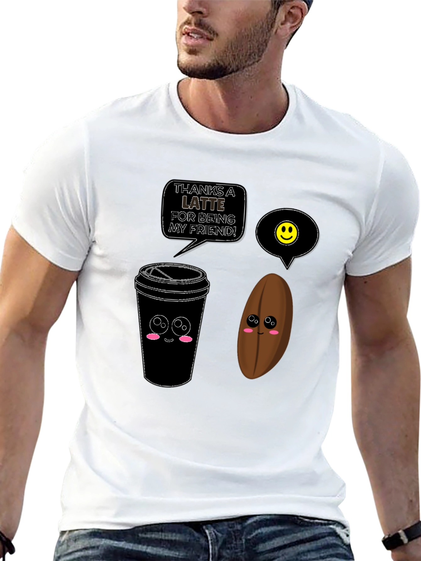 Thanks A Latte Funny Coffee T-Shirt