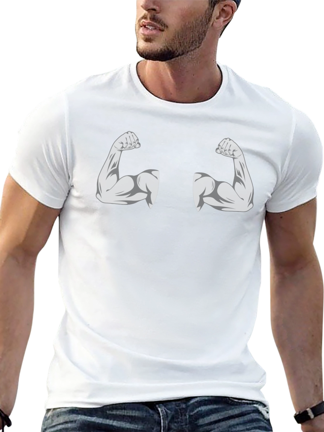 Funny Muscle Graphic T-Shirt