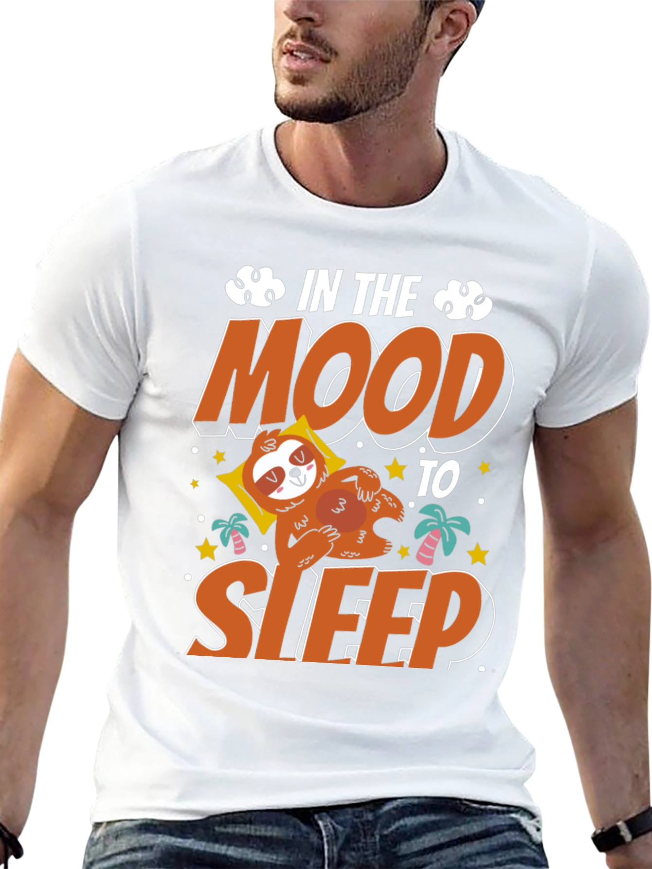 In the Mood to Sleep Sloth Graphic Tee