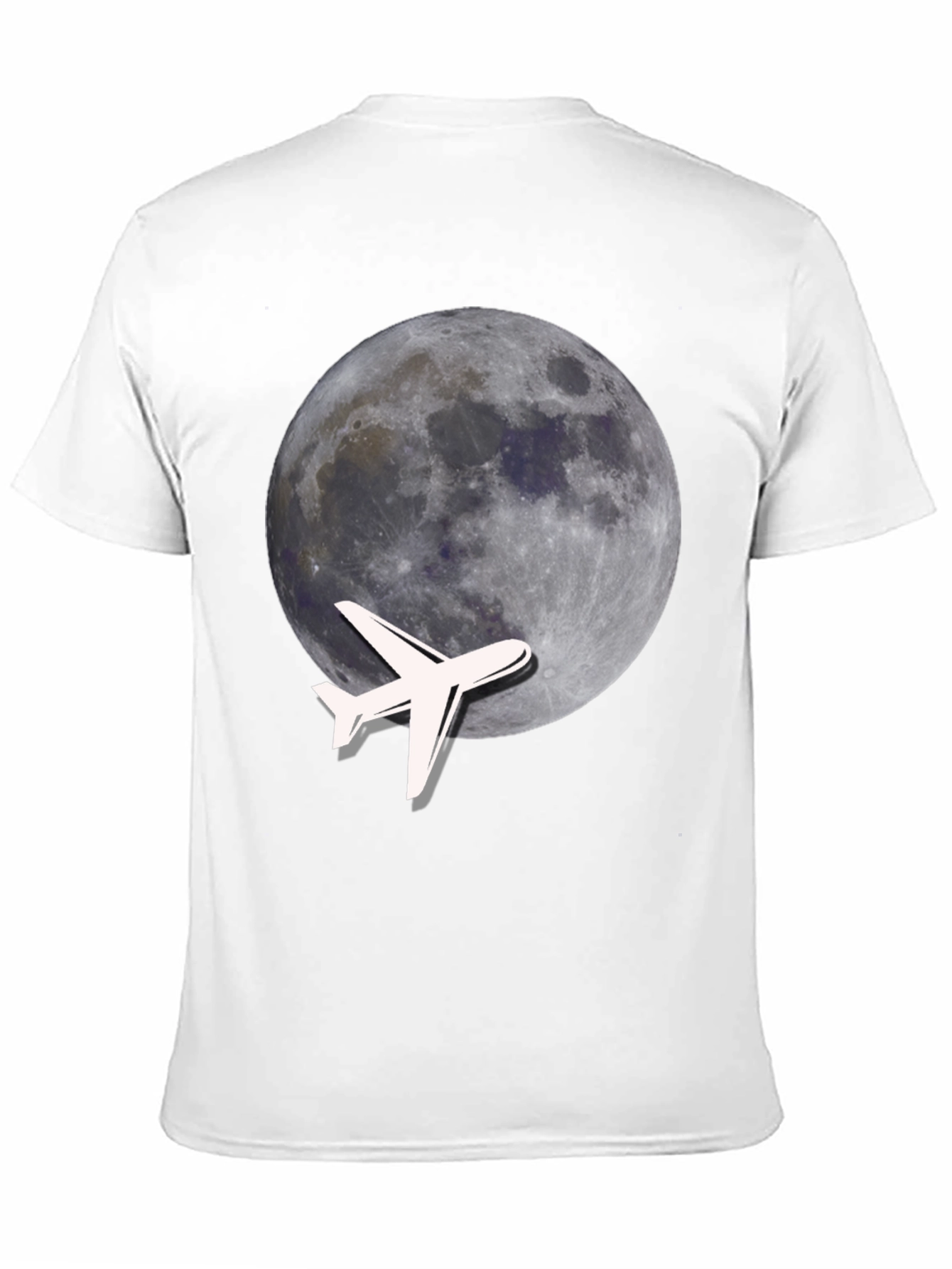 Moon Plane Graphic Tee - Fly High Style!