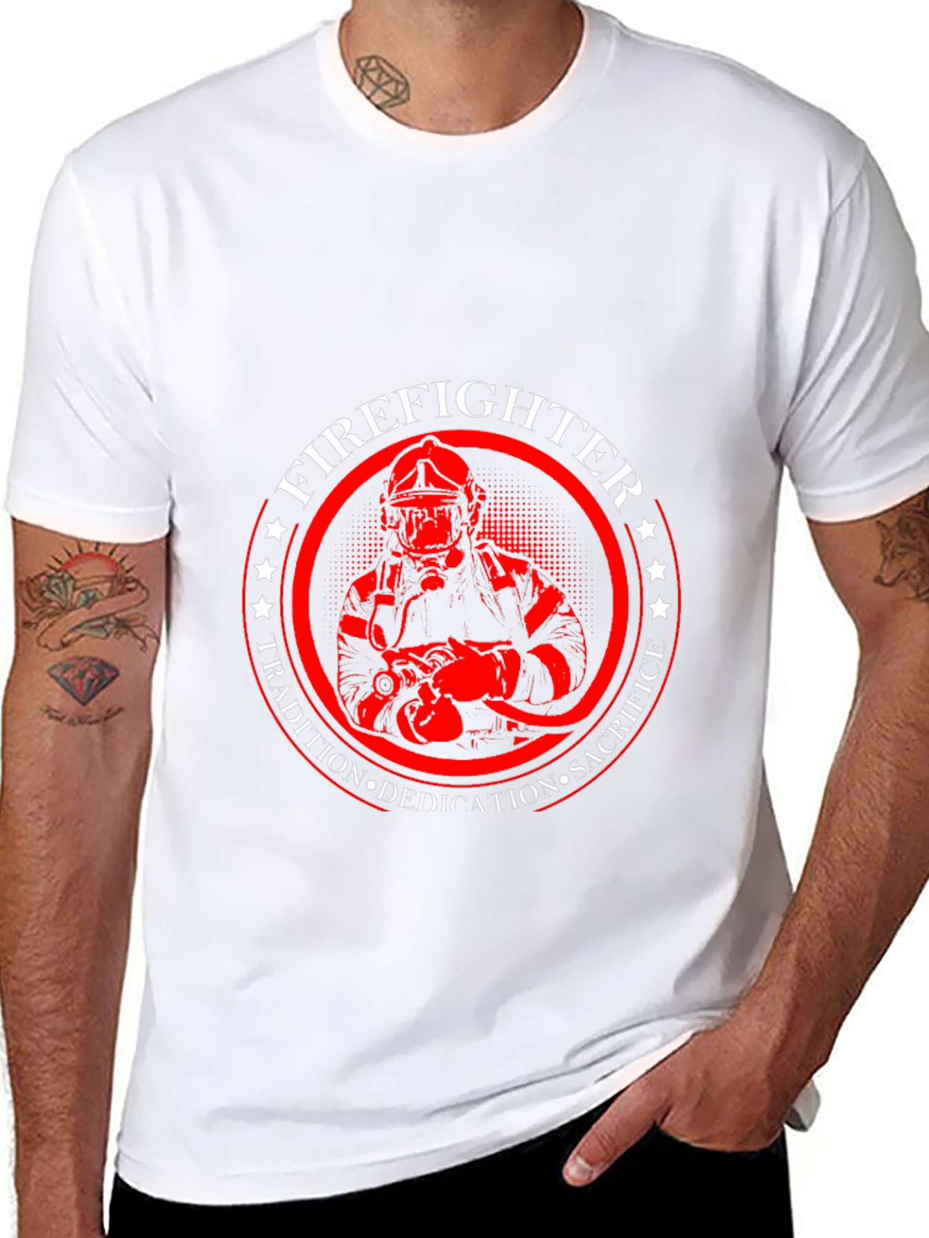 Firefighter Tradition Dedication Sacrifice T-Shirt