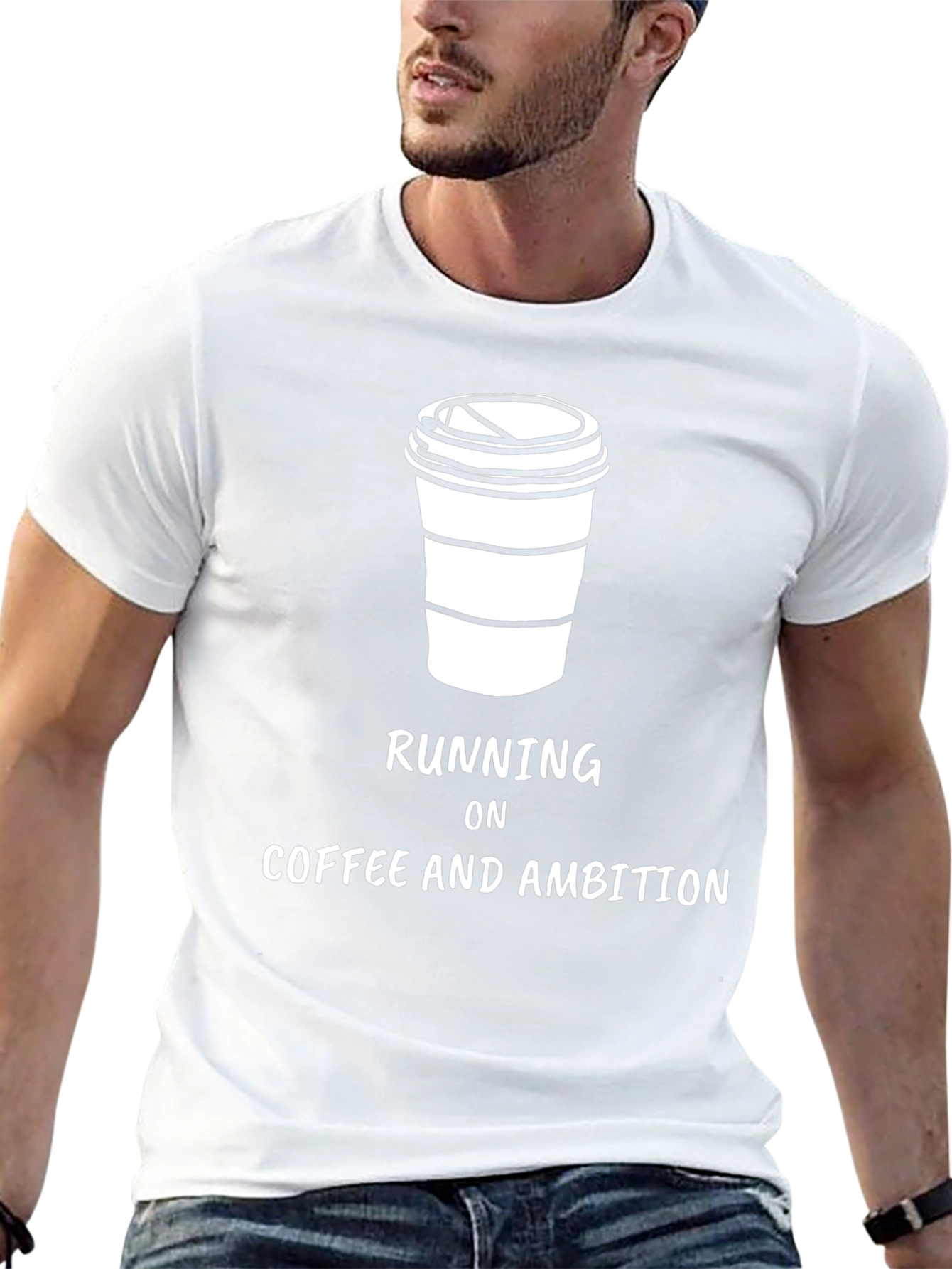 Coffee & Ambition Graphic Tee - Black
