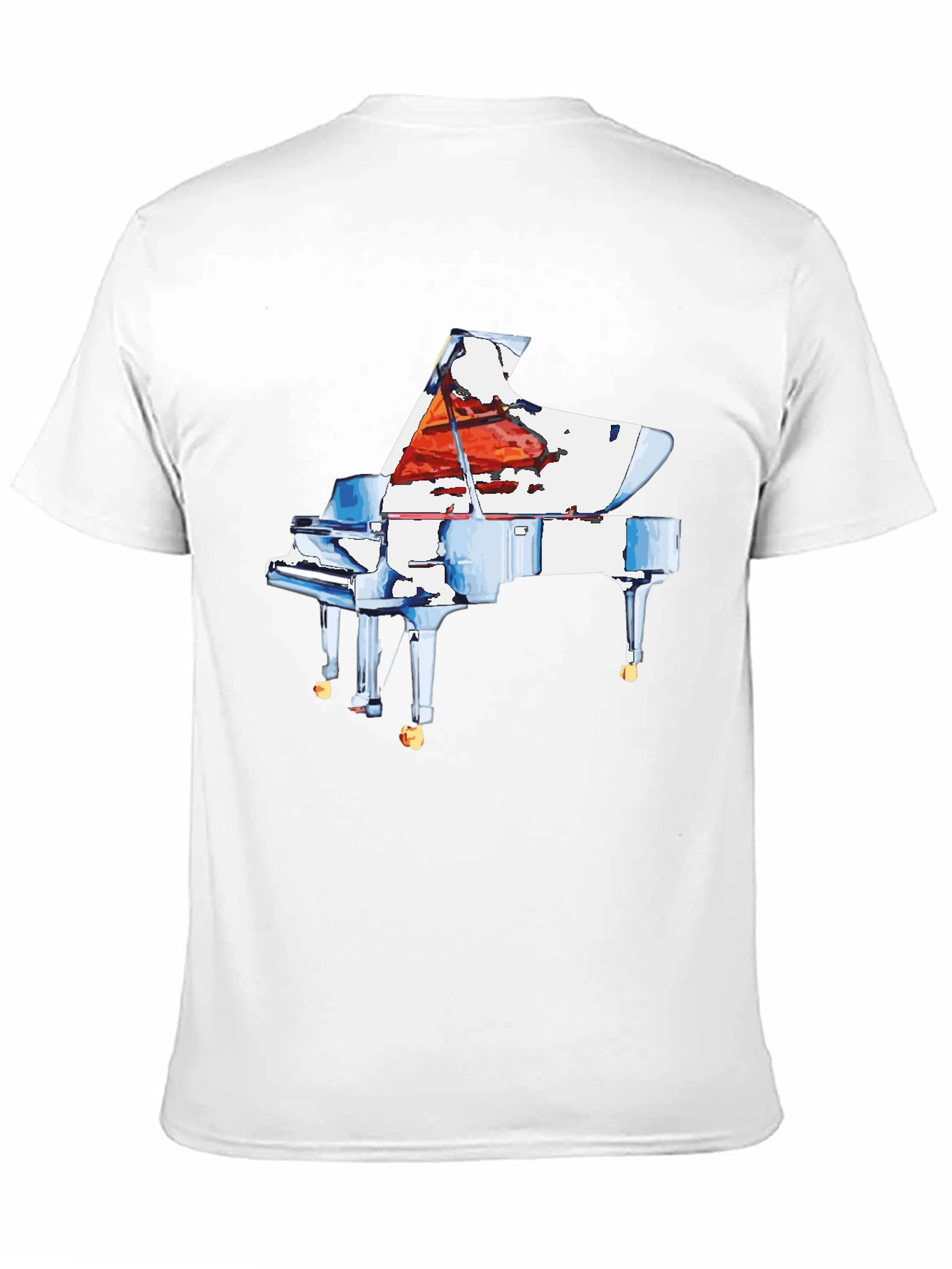 Piano Graphic Tee - Music Lovers T-Shirt