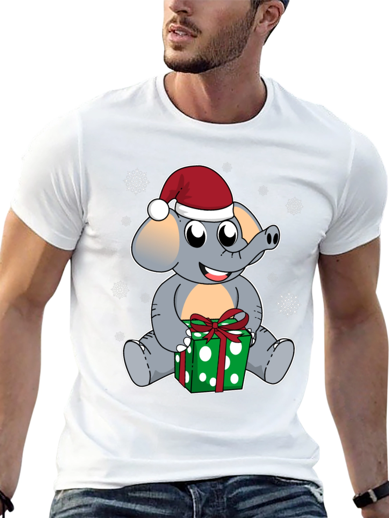Holiday Elephant Graphic Tee