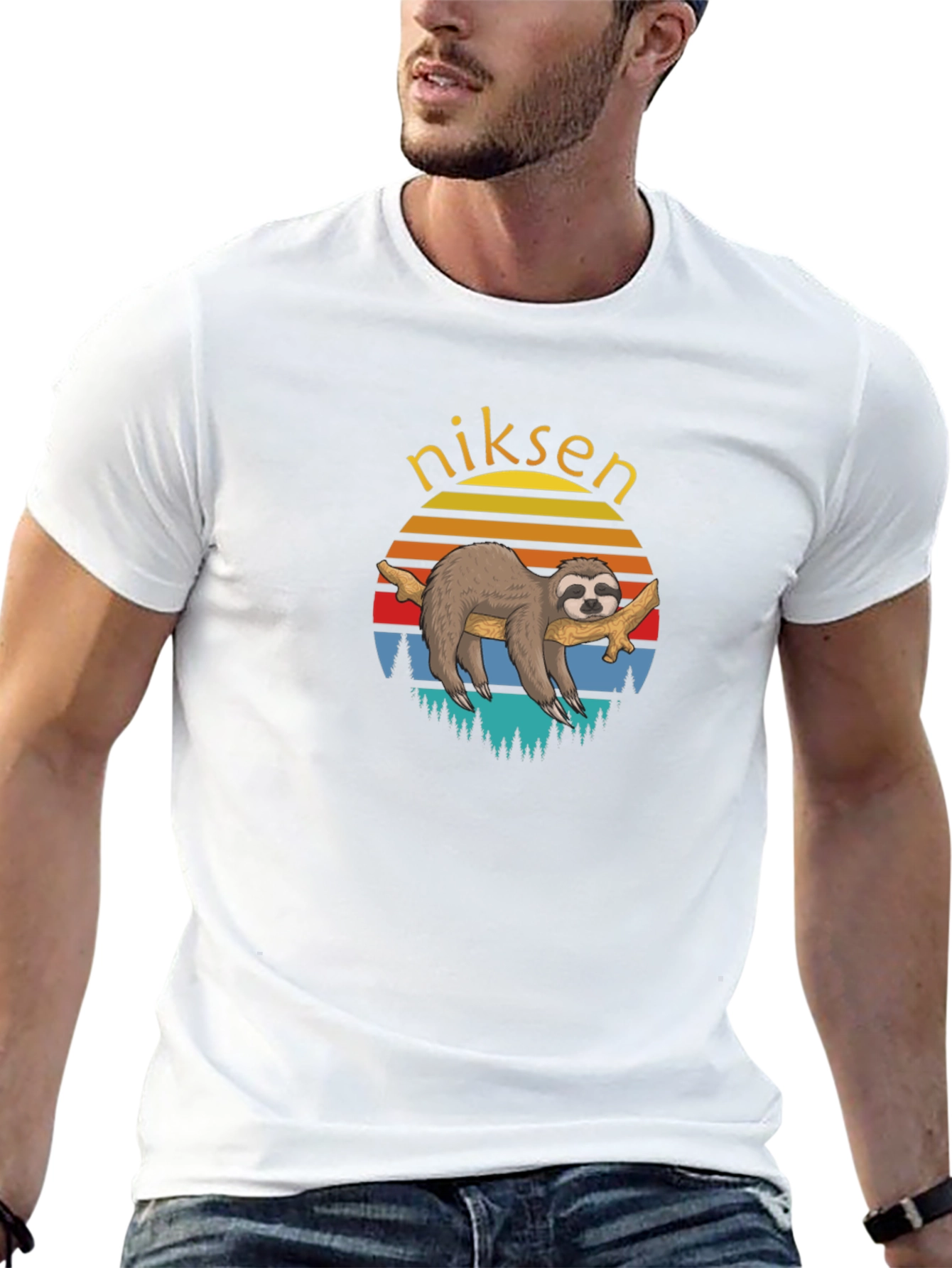 Sloth Sunset Tee - Niksen Shirt
