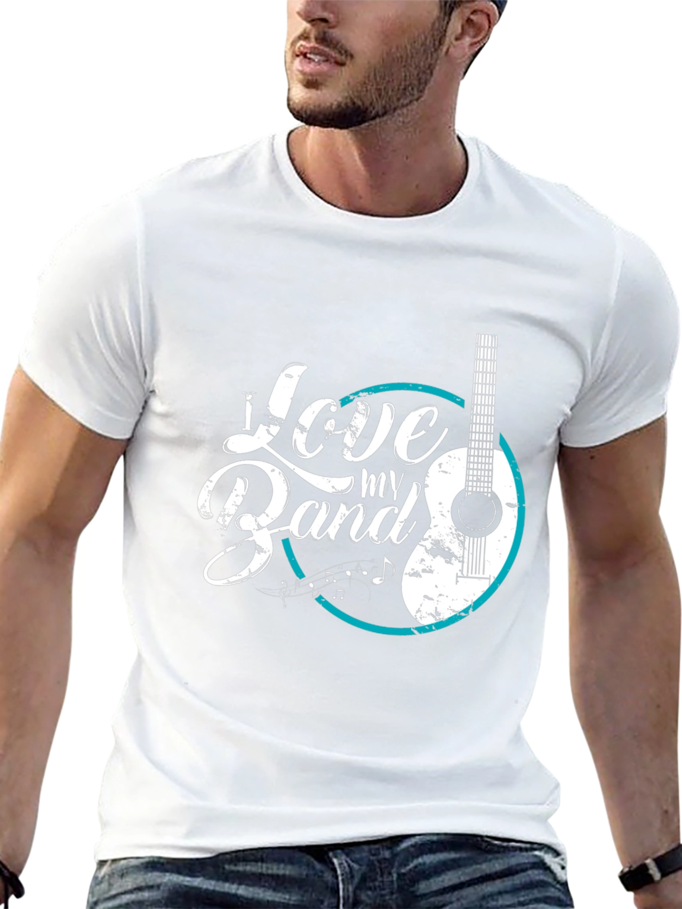 I Love My Band T-Shirt - Guitar Graphic Tee