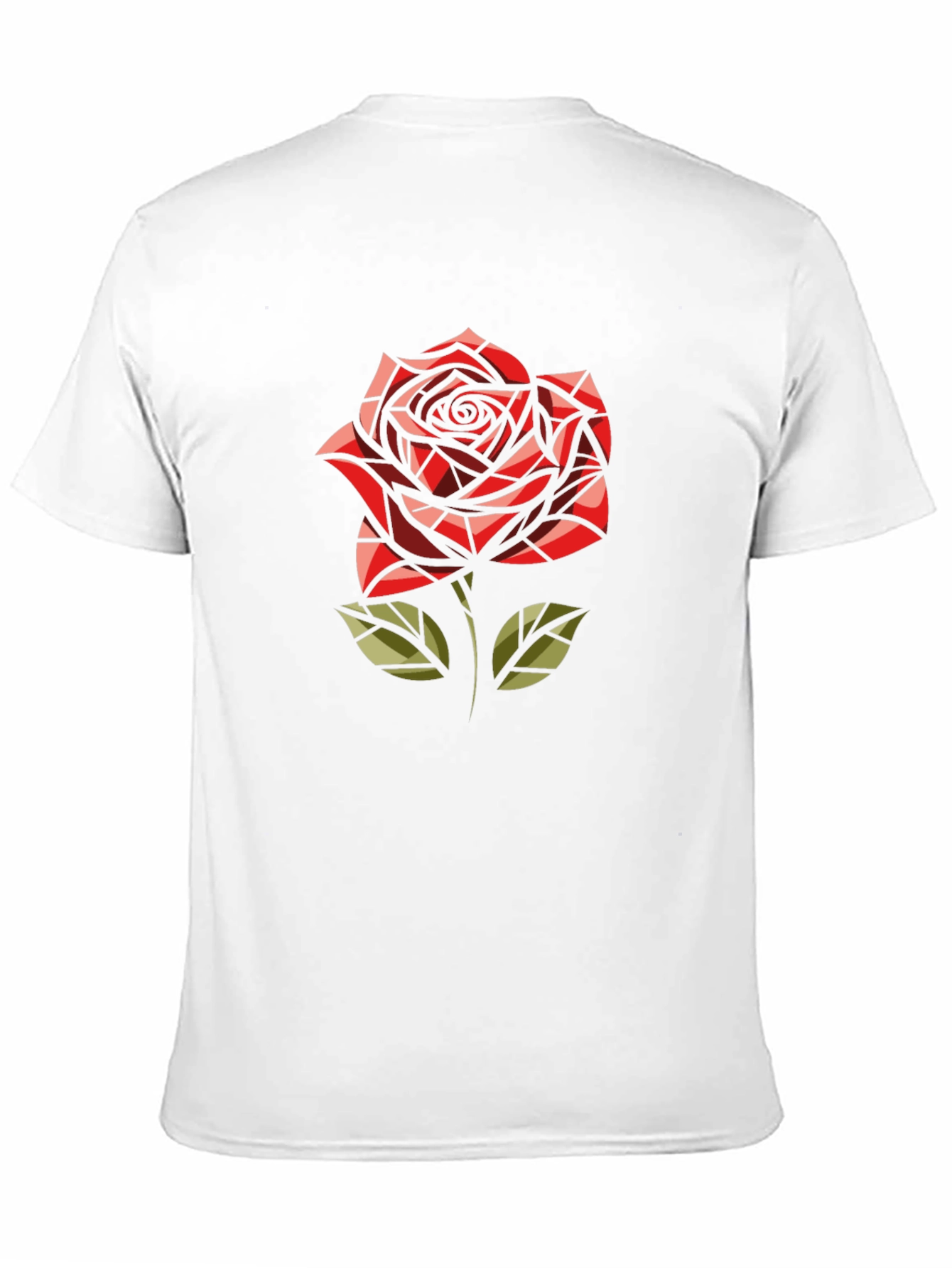 Rose Graphic Mens Black T-Shirt