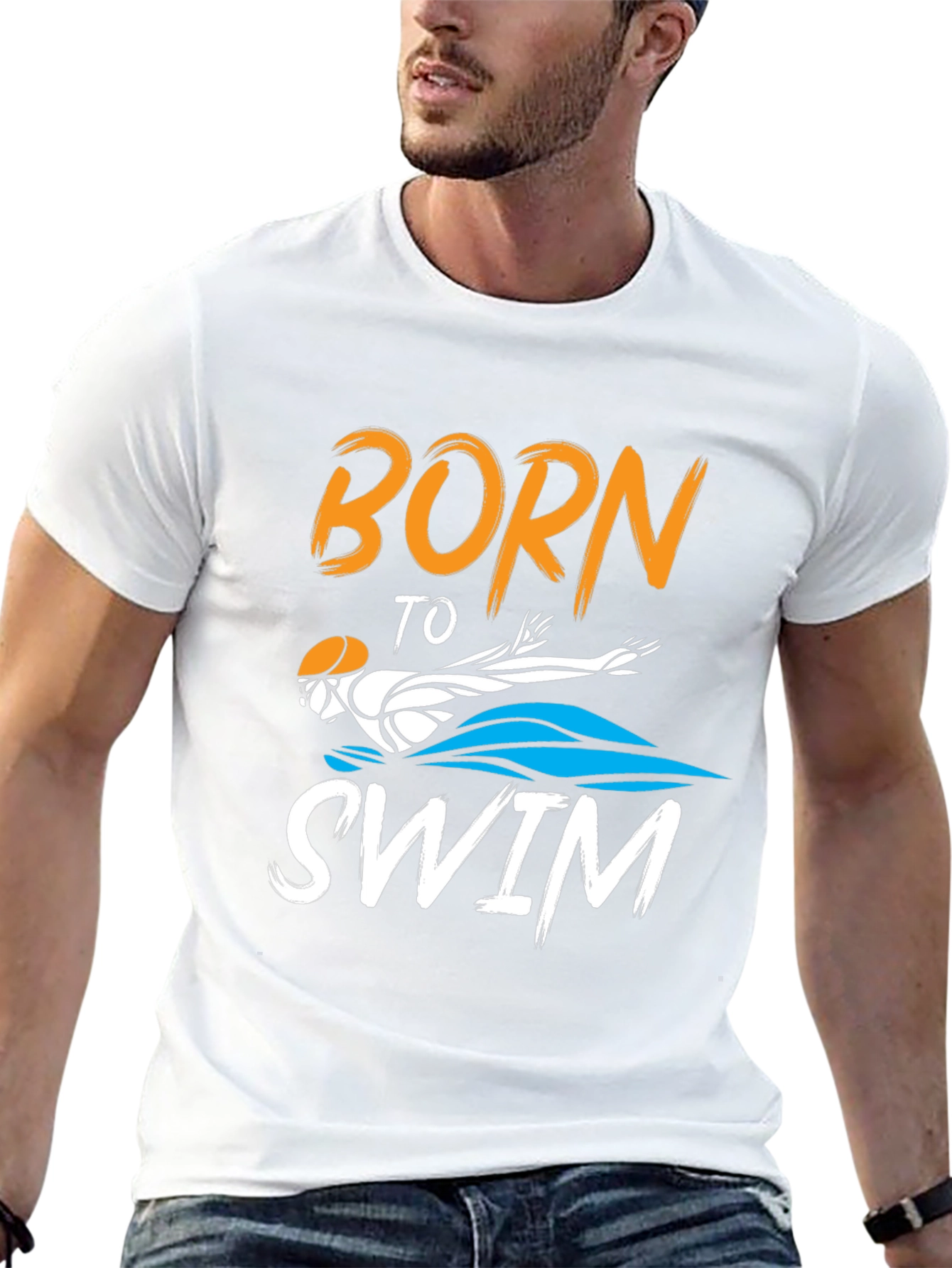 Born To Swim Graphic T-Shirt