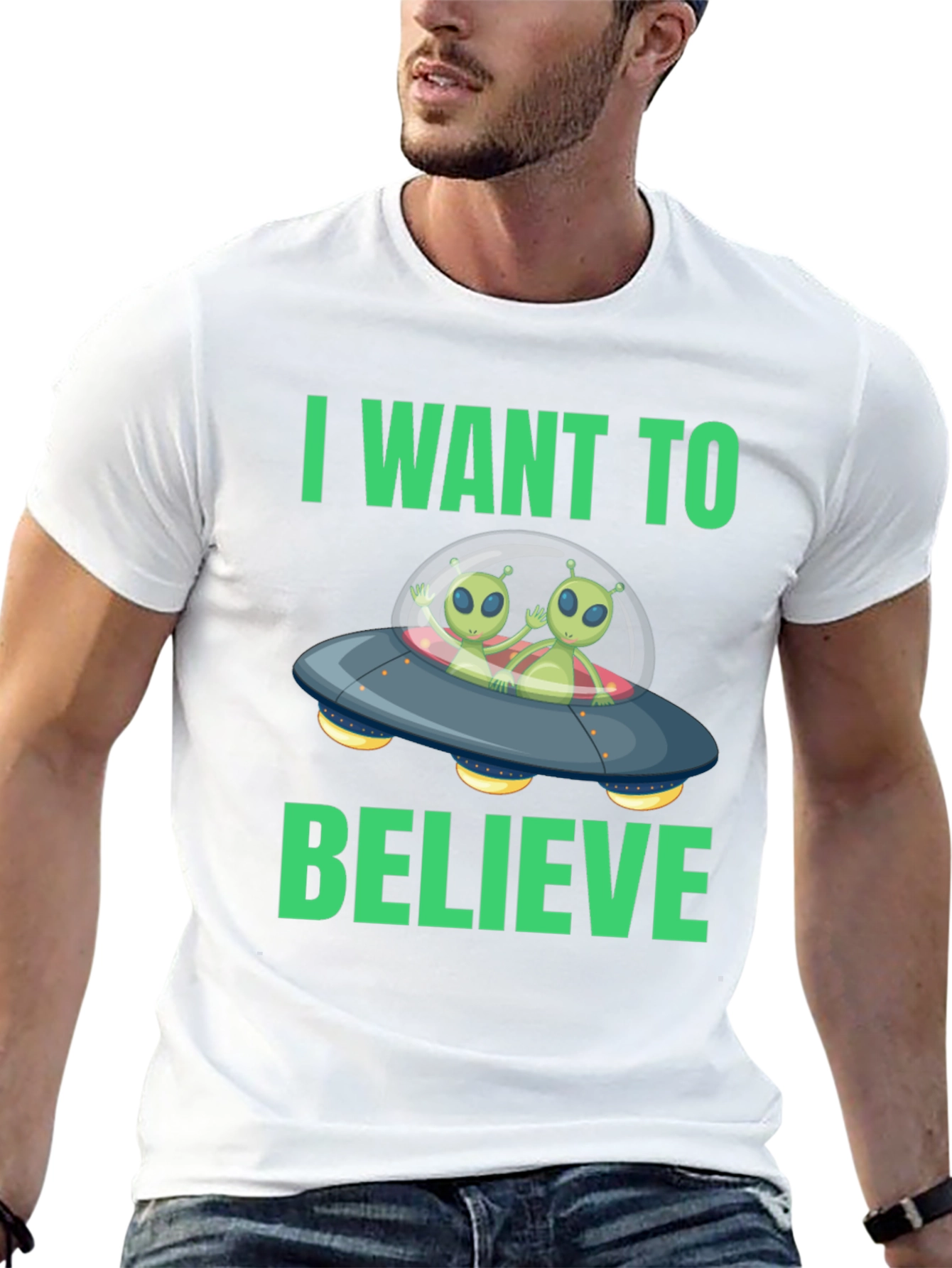 I Want to Believe Alien Graphic Tee
