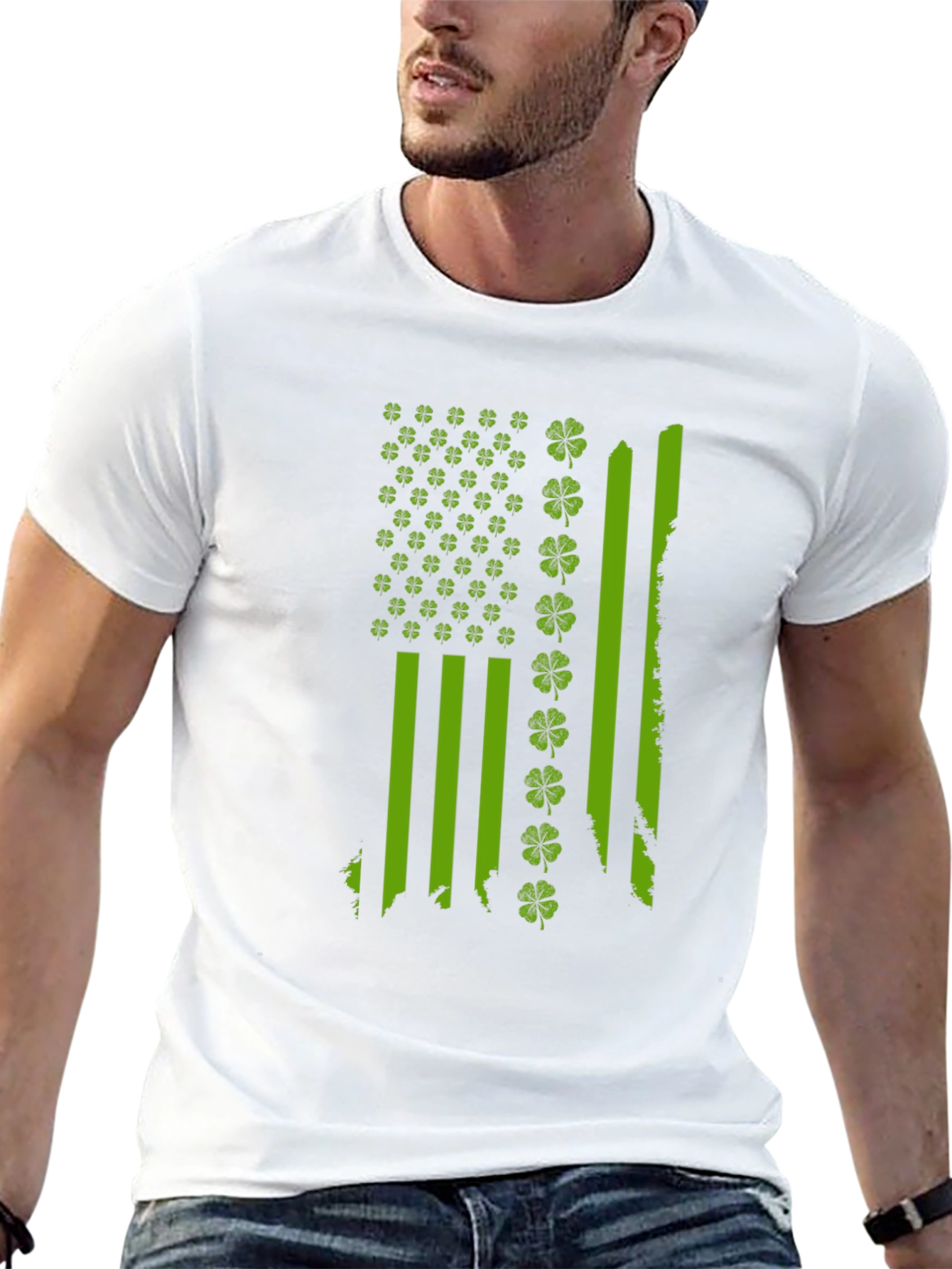 St. Patricks Day Flag Shamrock T-Shirt