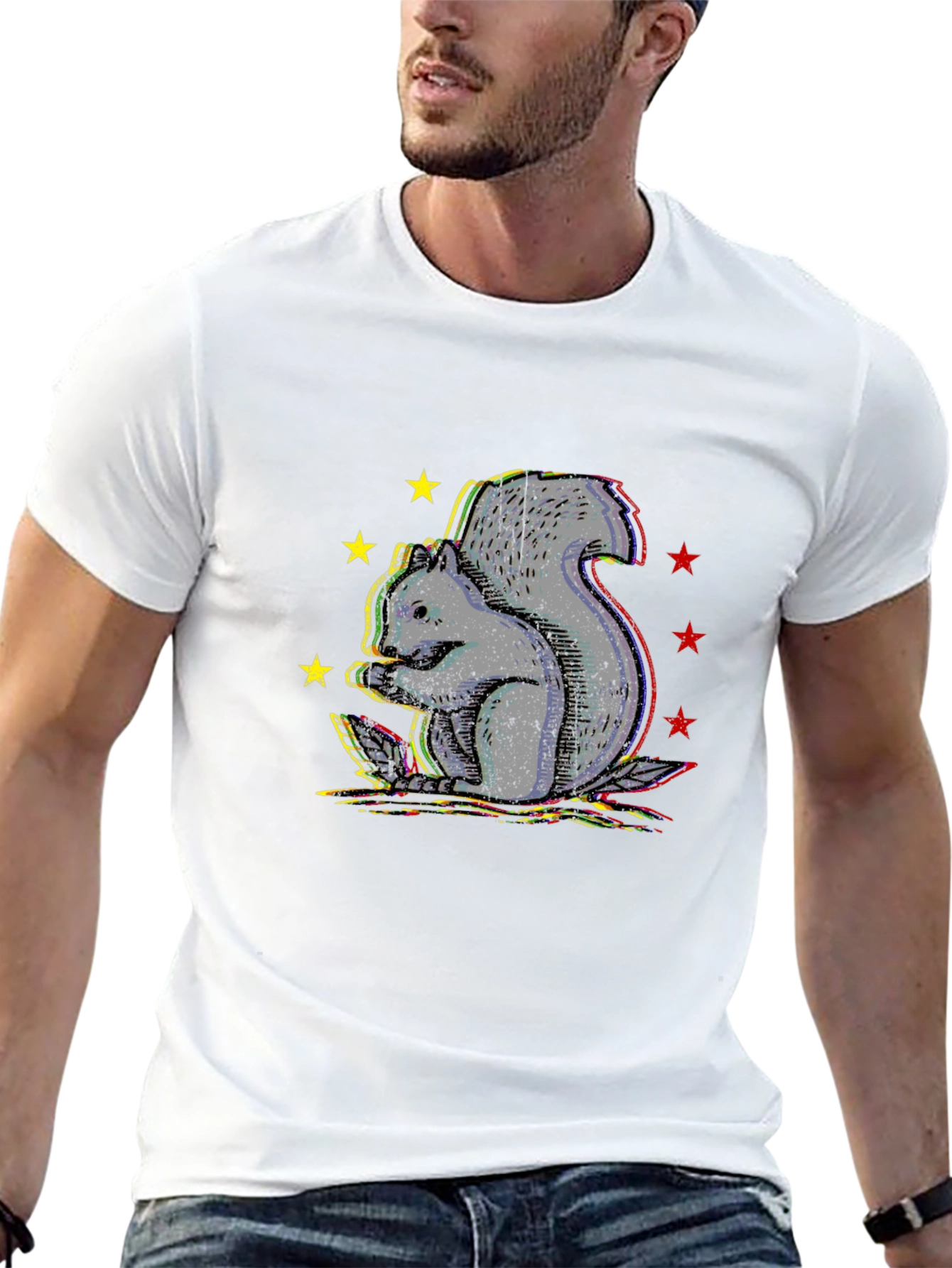 Squirrel Starburst Graphic Tee