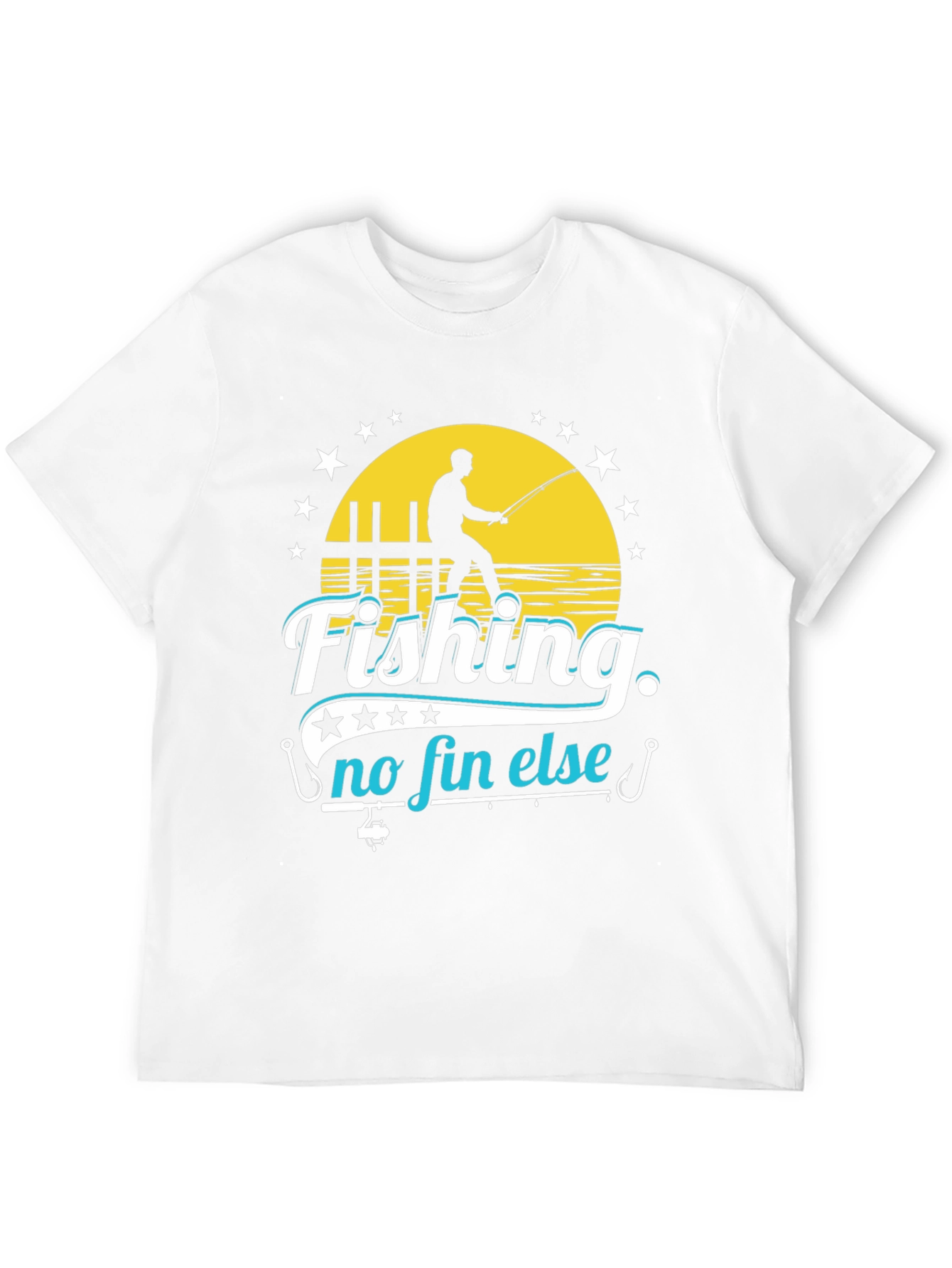 Fishing No Fin Else Black T-Shirt