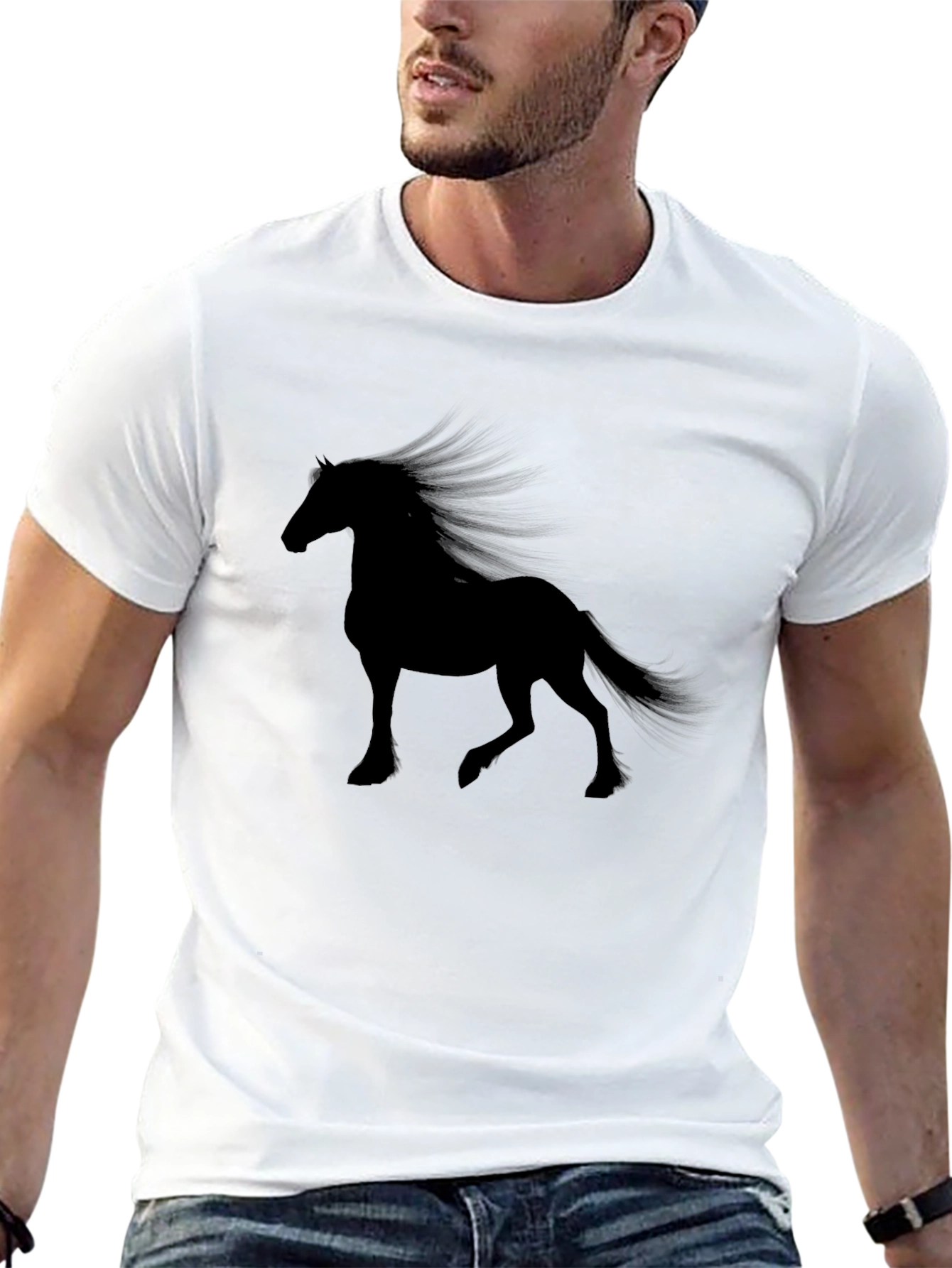 Black Horse Silhouette Tee