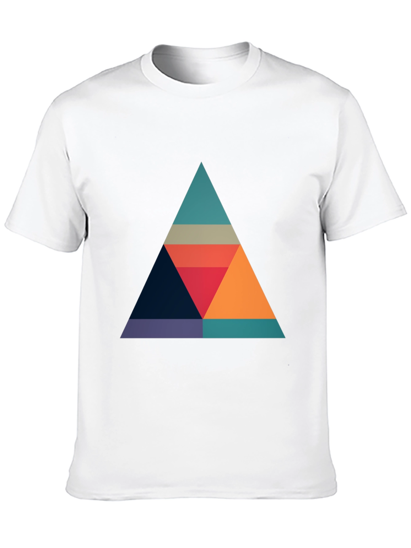 Geometric Triangle Graphic T-Shirt - Modern Style