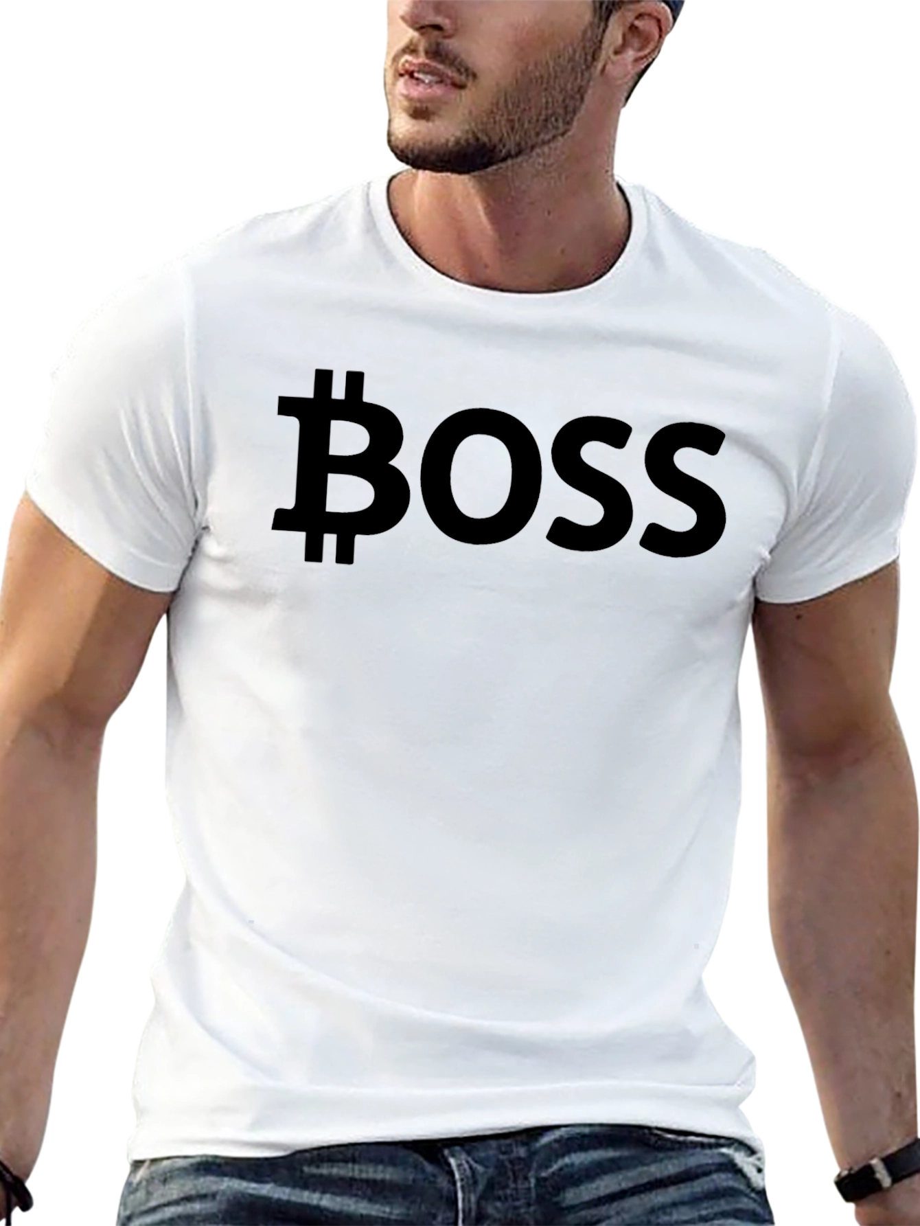 Bitcoin Boss Black T-Shirt - Crypto Currency Fashion