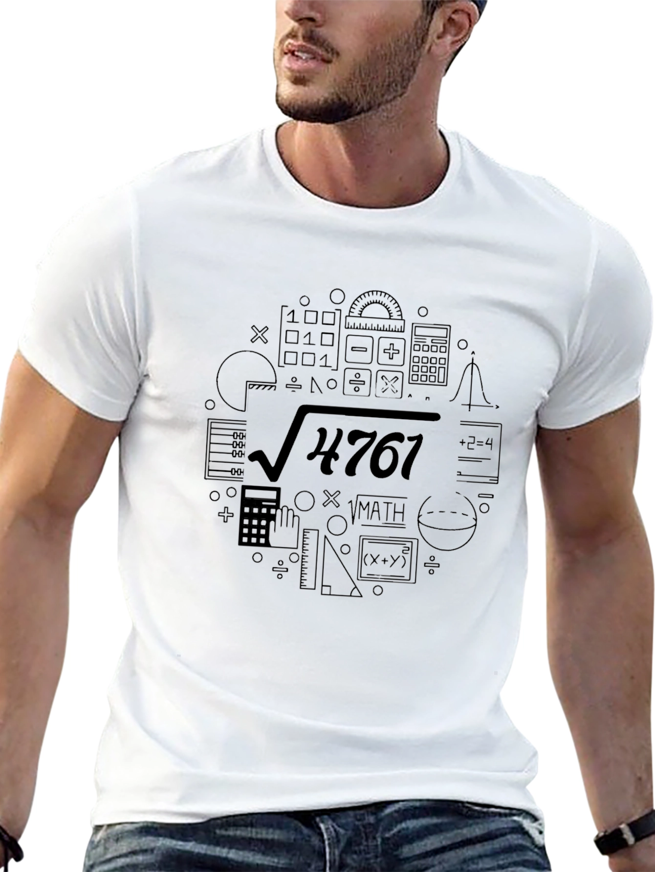 Math Equation Black Graphic Tee