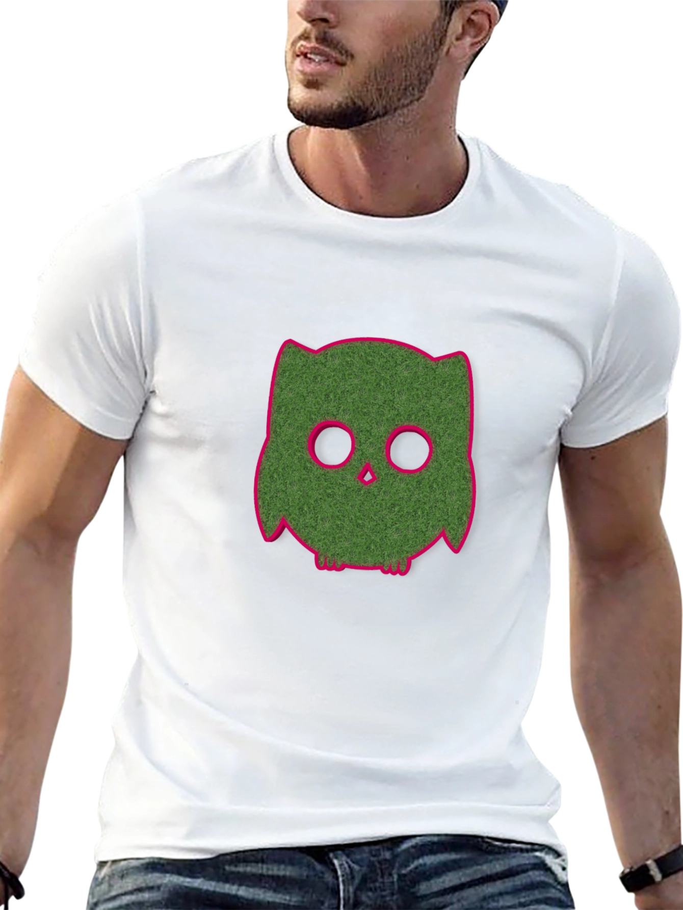 Funky Owl Graphic Tee - Black Casual T-Shirt