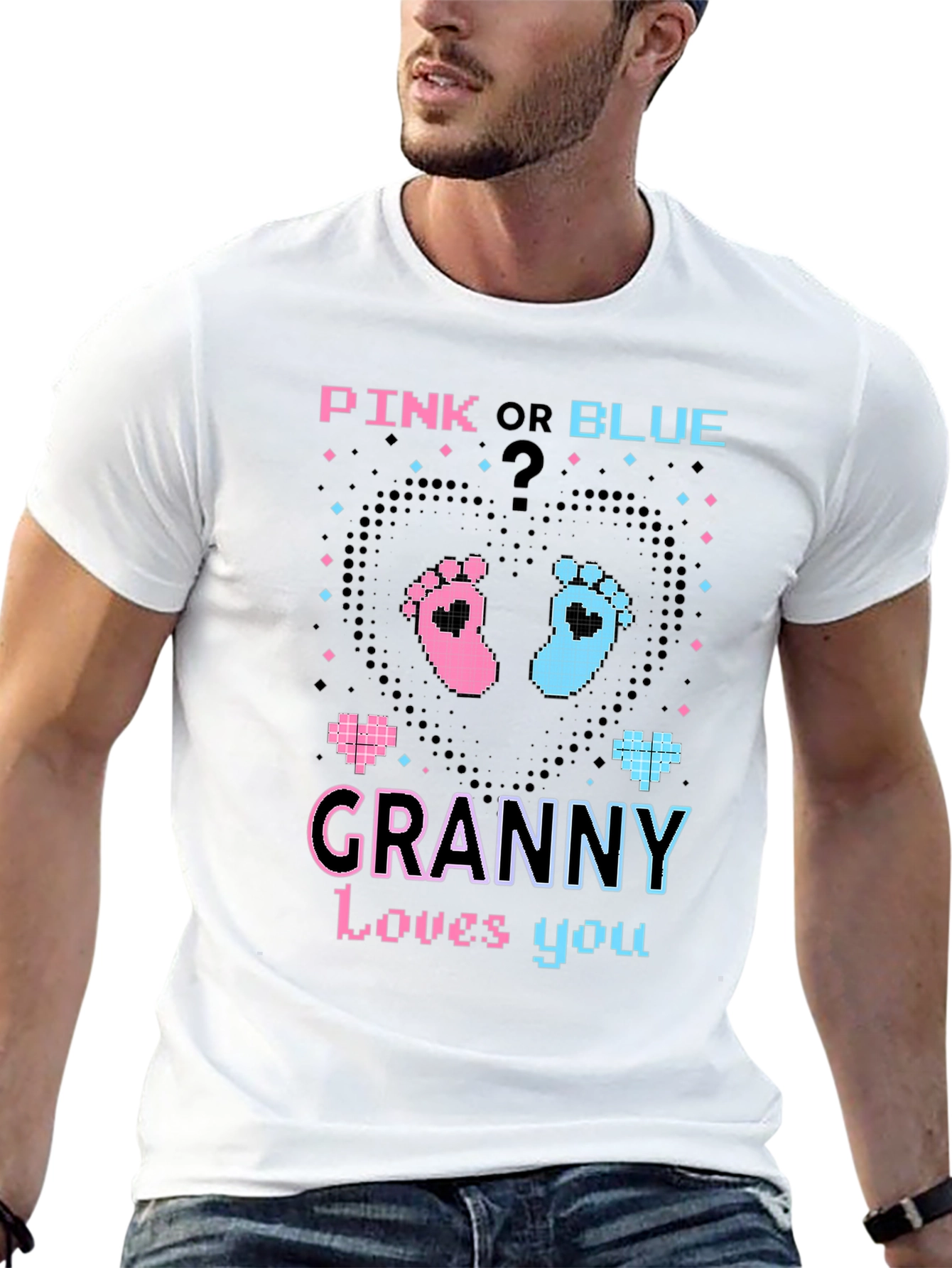 Pink or Blue Granny Loves You T-Shirt