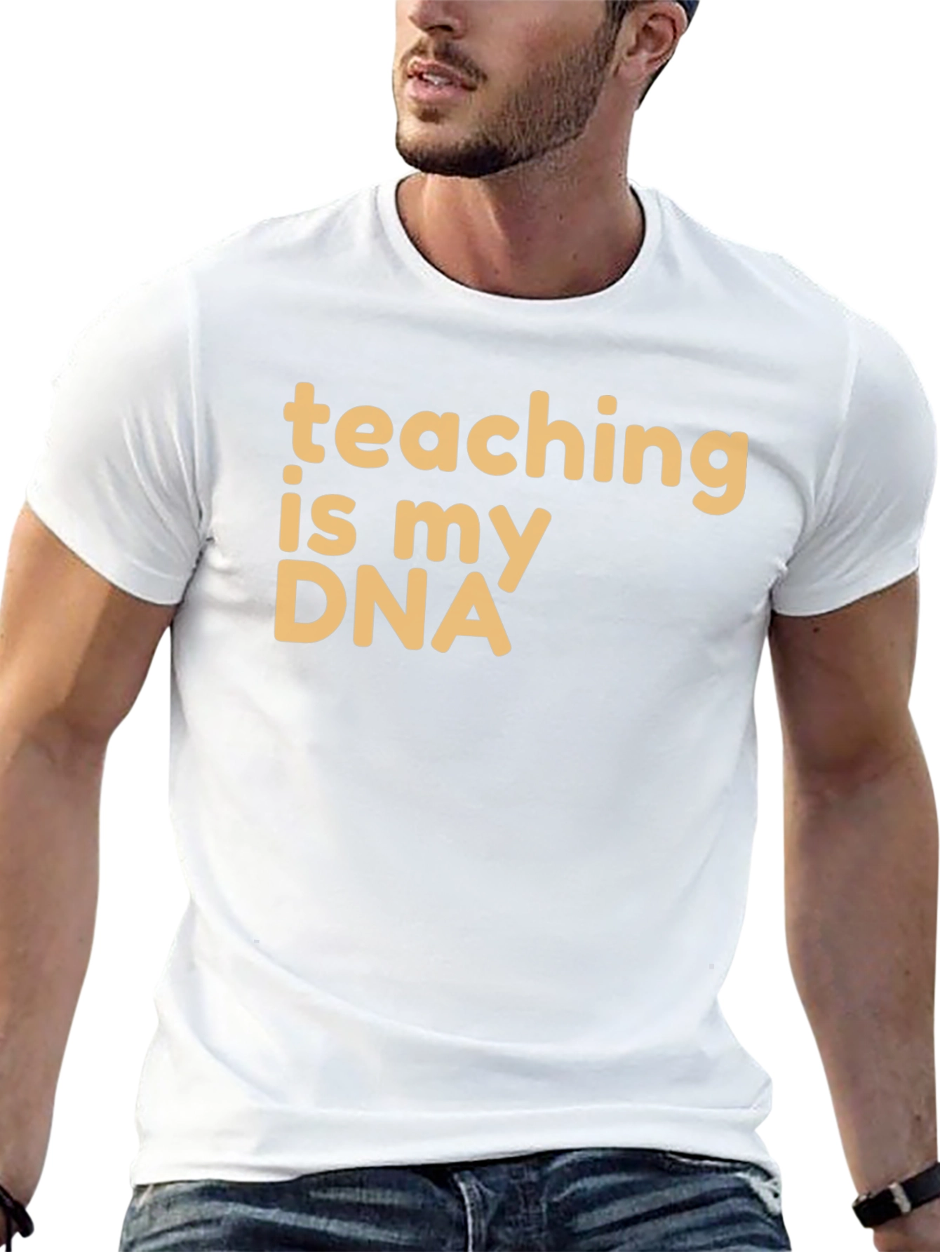 Teaching is My DNA T-Shirt - Black Cotton