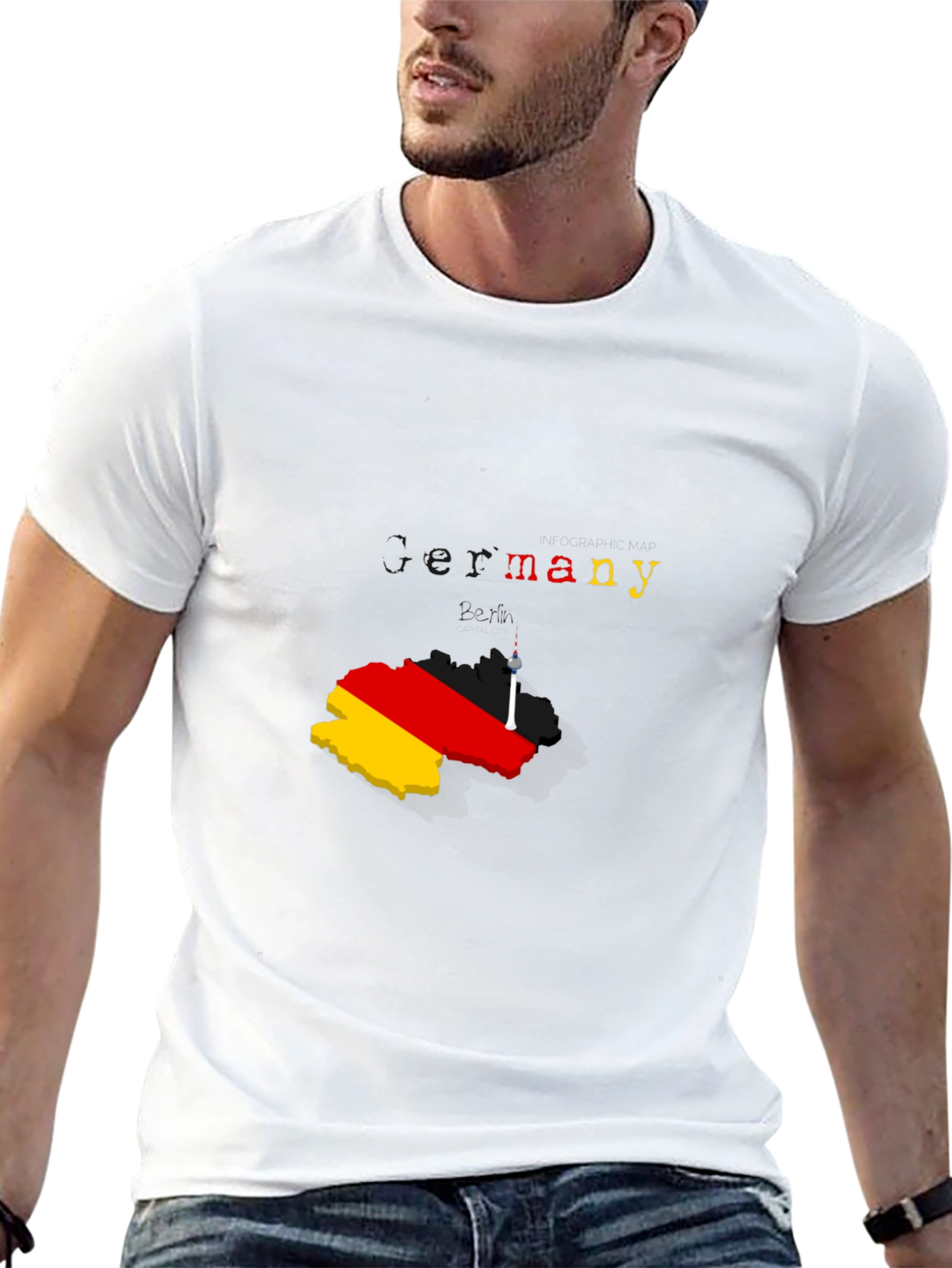 Germany Map T-Shirt - Stylish Berlin Souvenir Tee