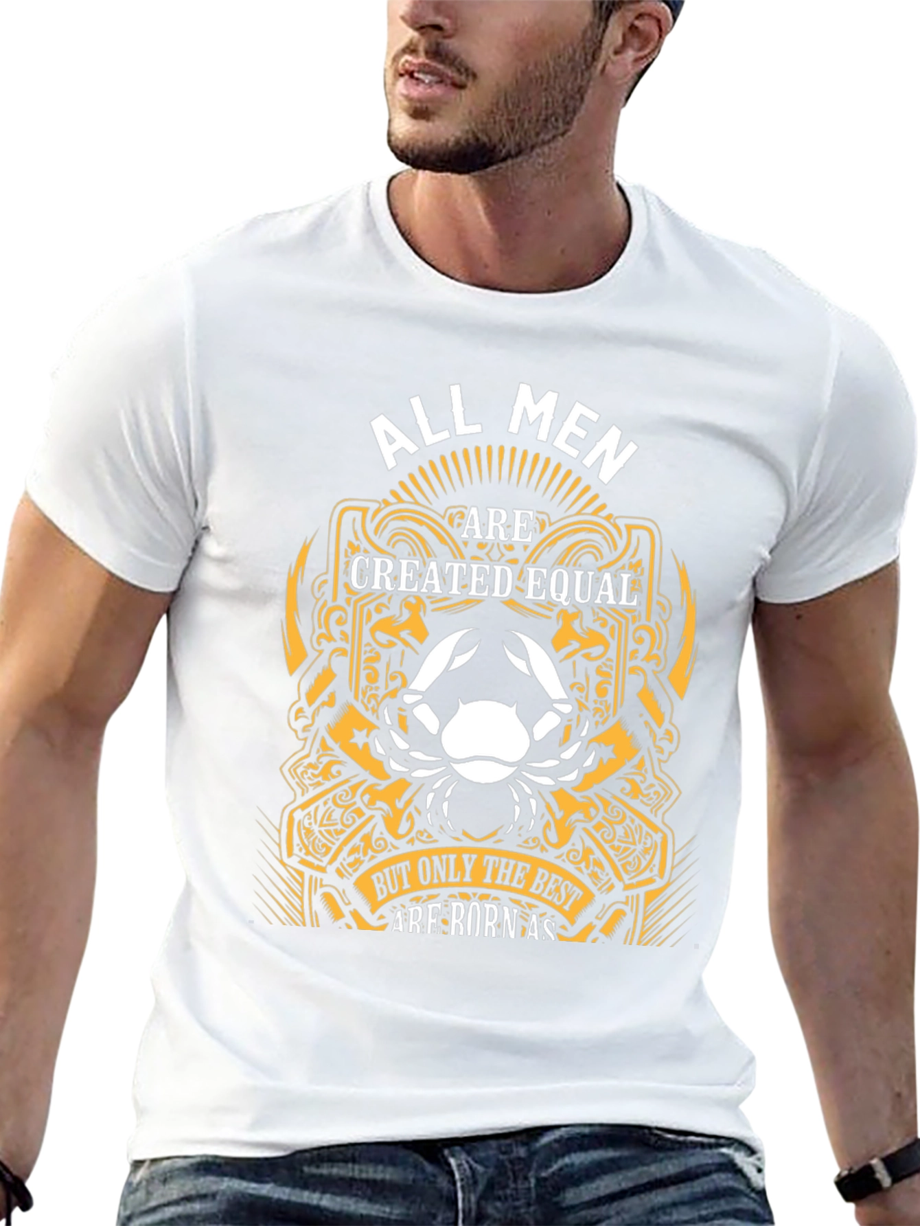 Cancer Zodiac Mens Graphic T-Shirt