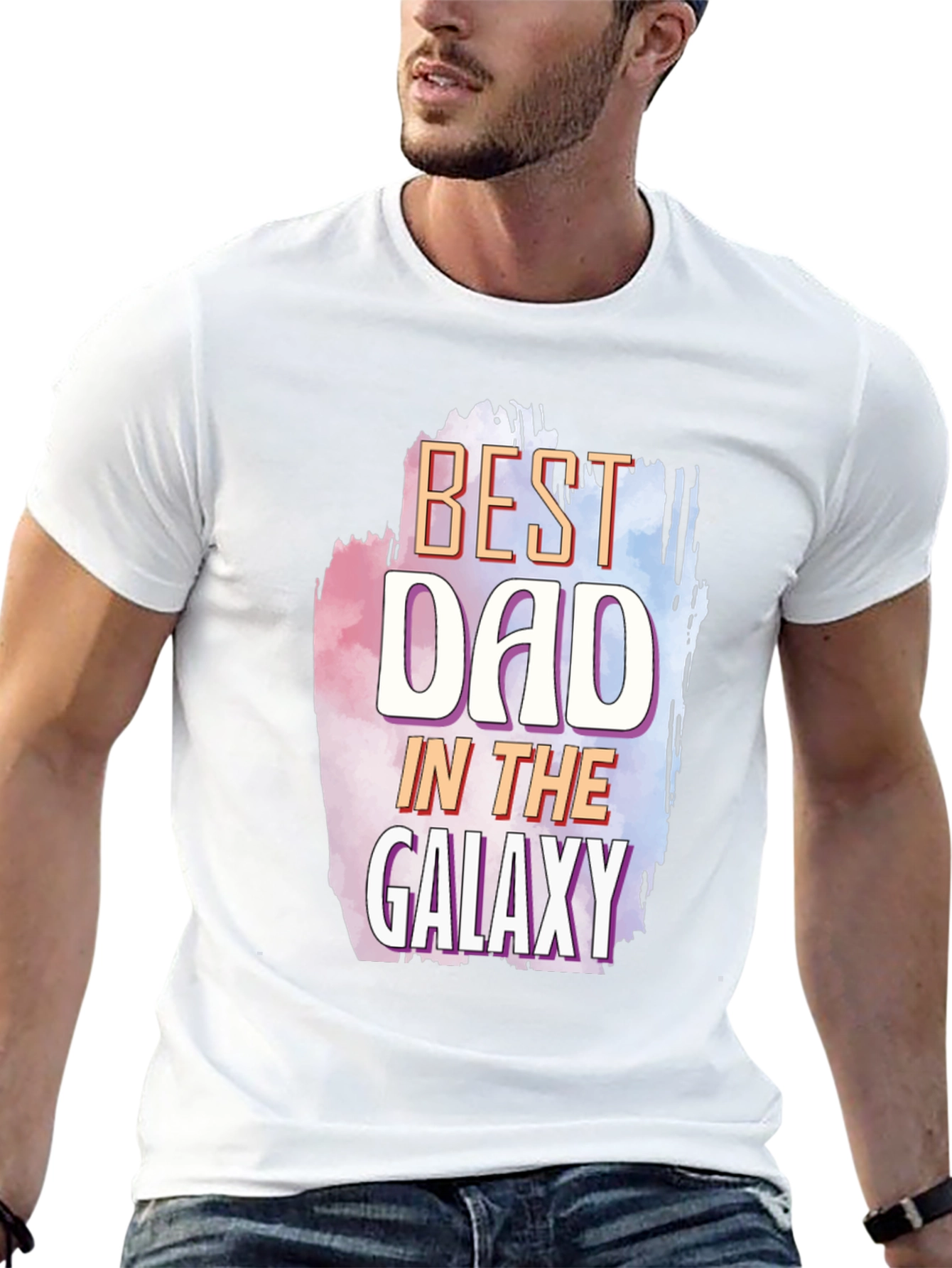 Best Dad in the Galaxy Graphic T-Shirt