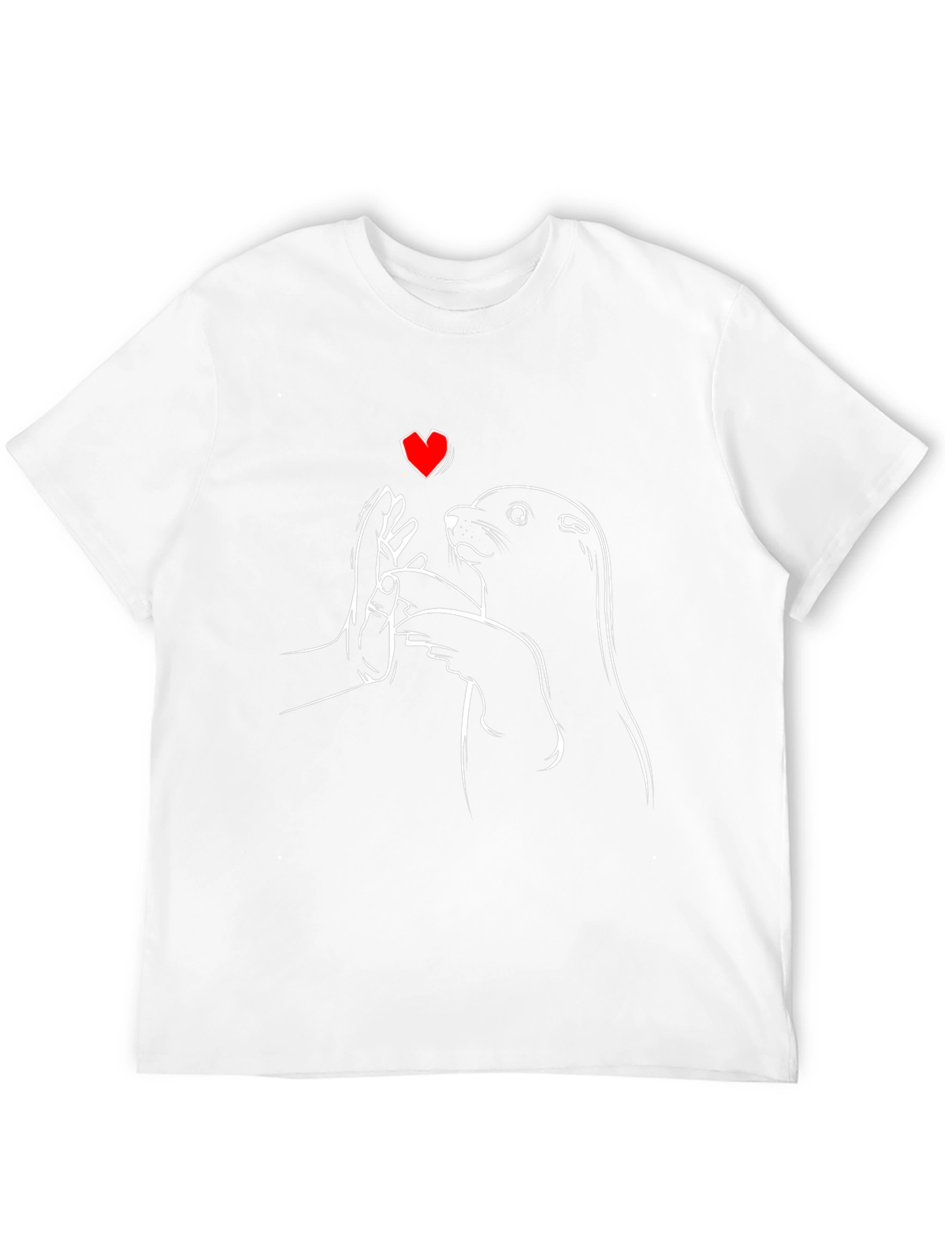 Otter Love Graphic Tee - Black