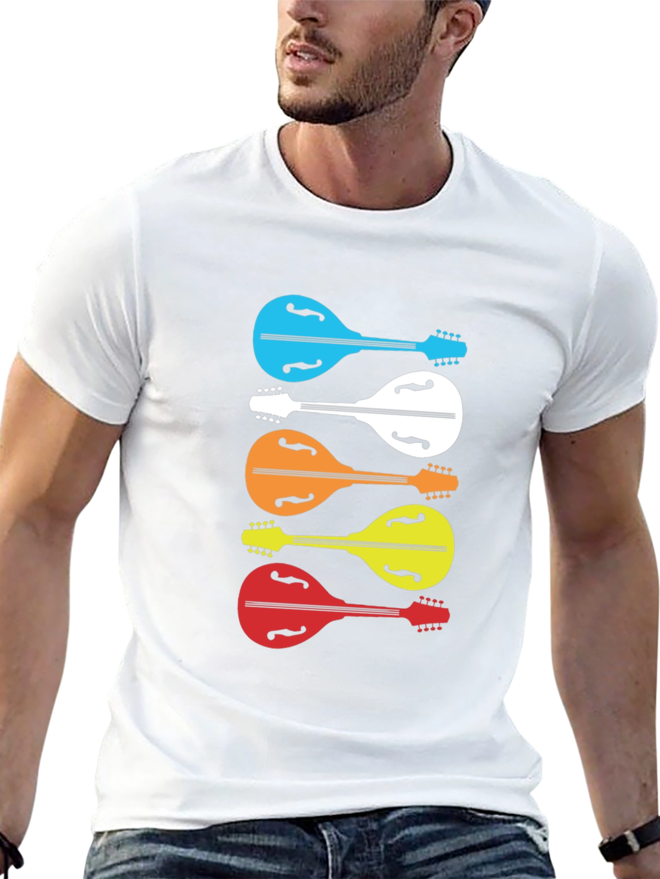 Colorful Mandolin Music T-Shirt