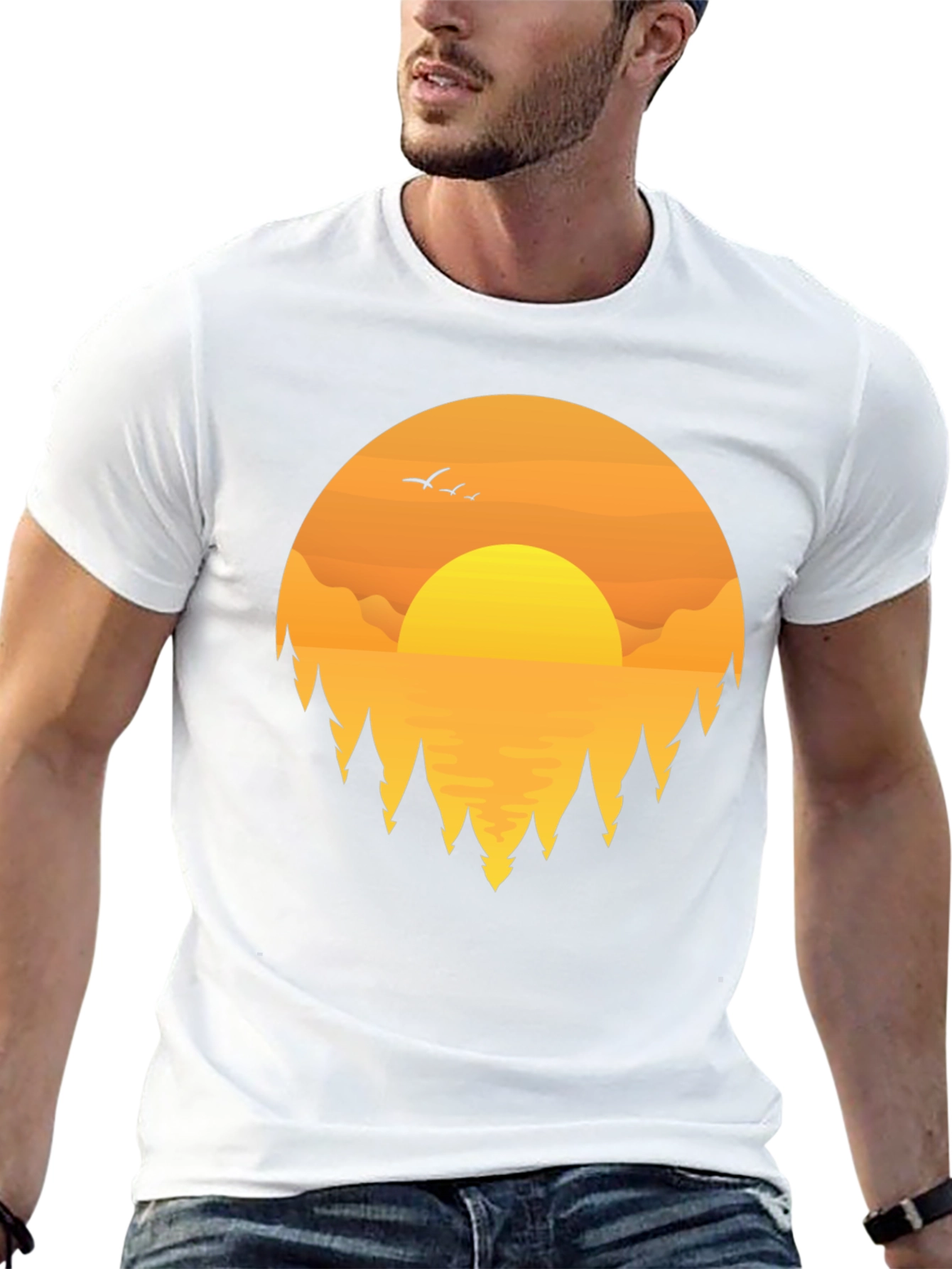 Sunset Graphic Tee | Nature Lovers T-Shirt