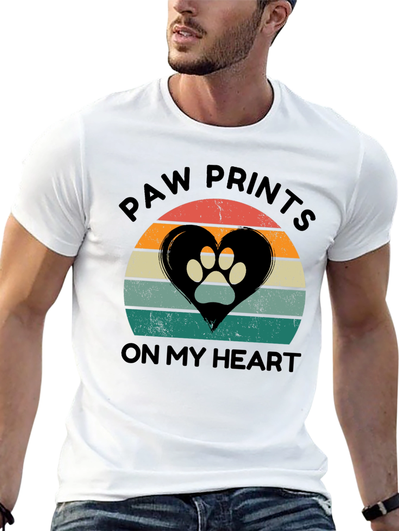 Paw Prints On My Heart T-Shirt