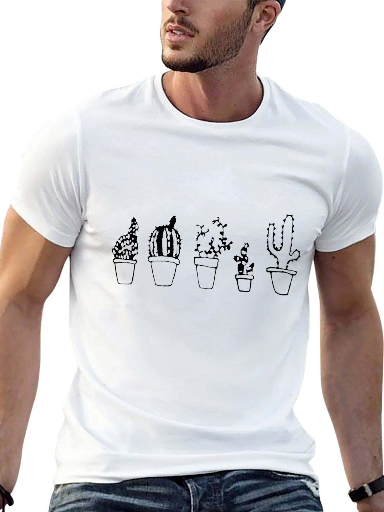 Cactus Graphic Print T-Shirt