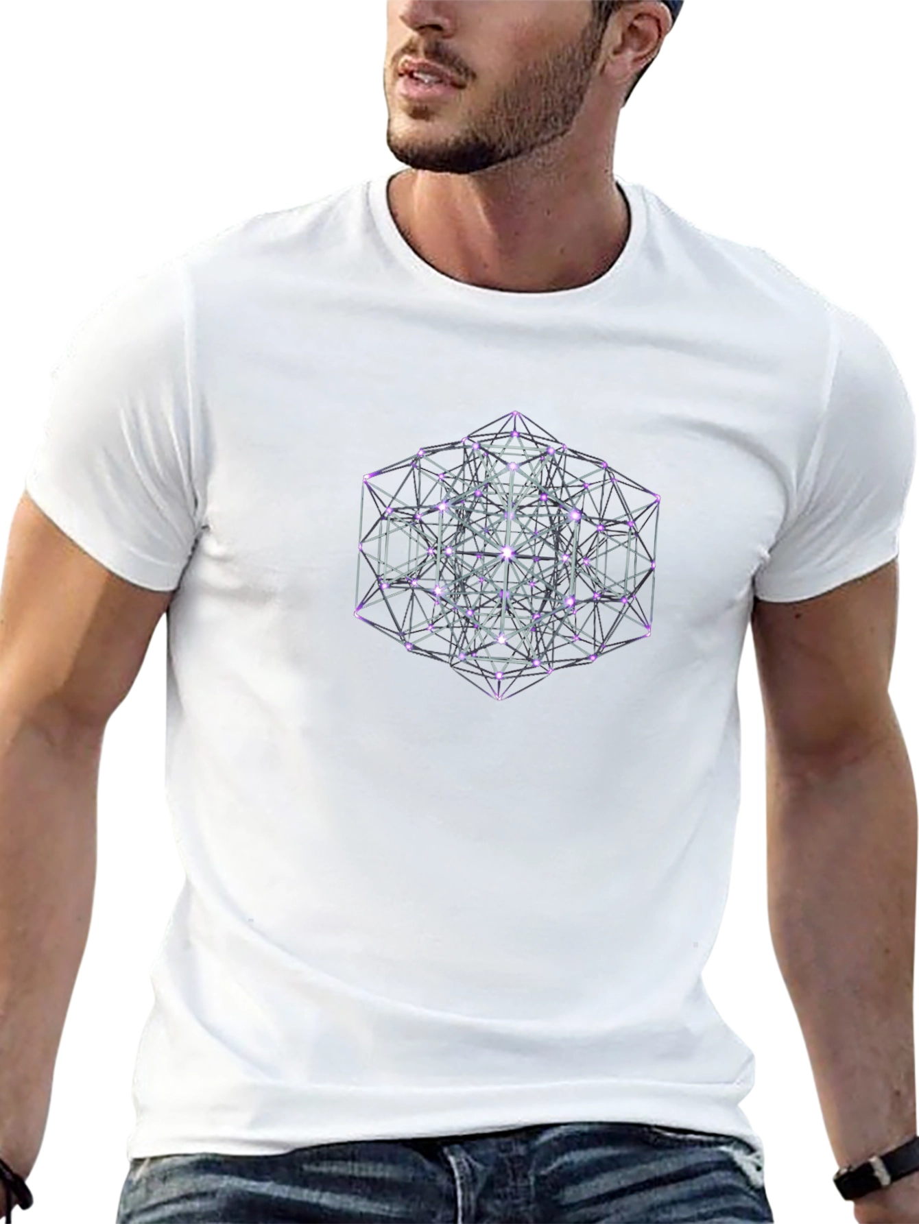Geometric Art Black T-Shirt
