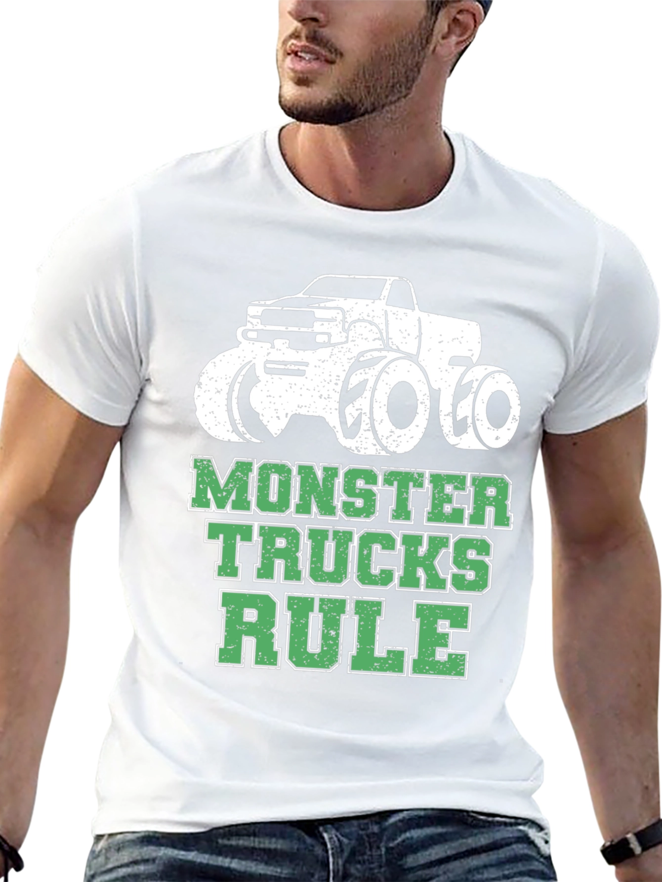 Monster Trucks Rule T-Shirt - Black Cotton Tee