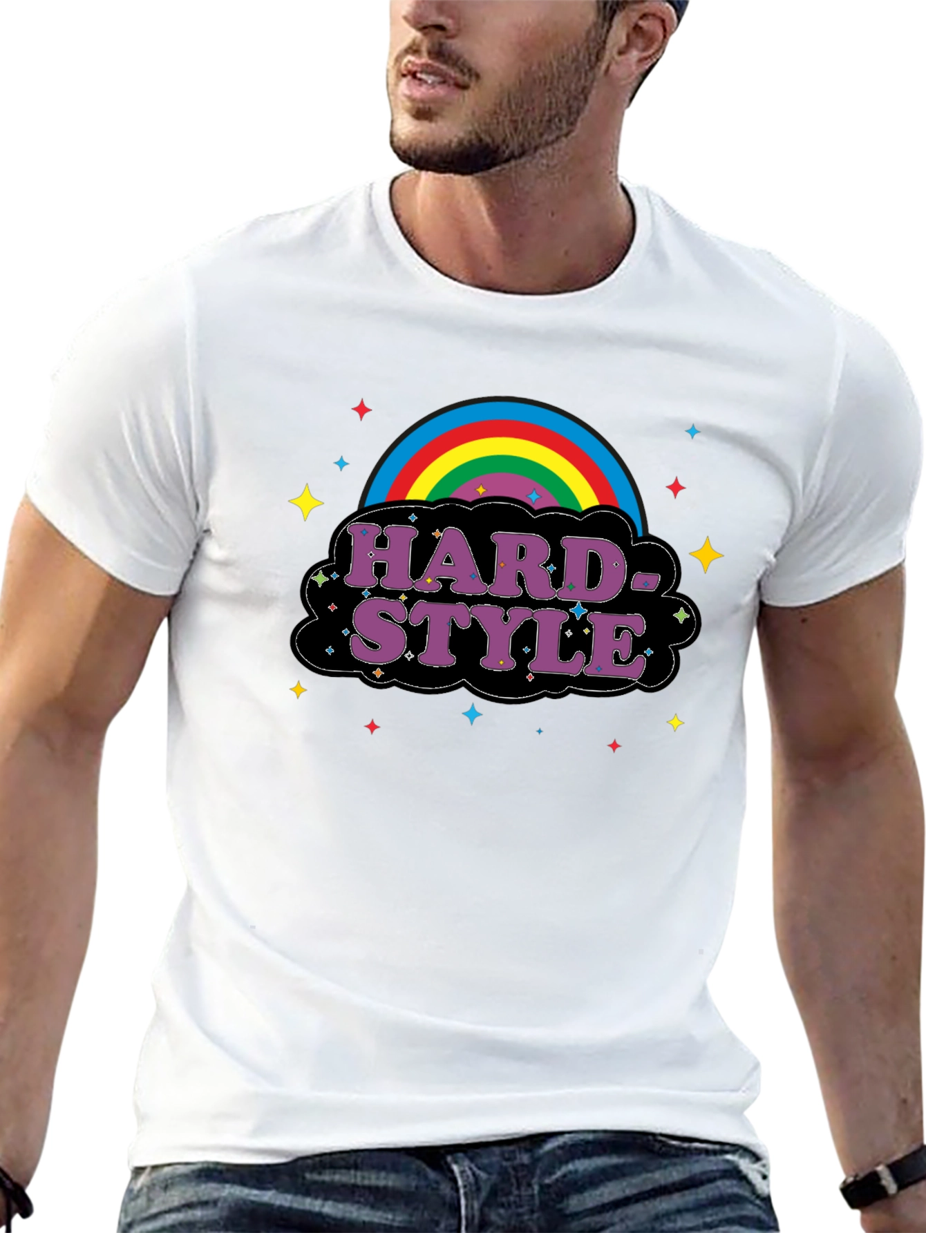 Hardstyle Rainbow Graphic T-Shirt