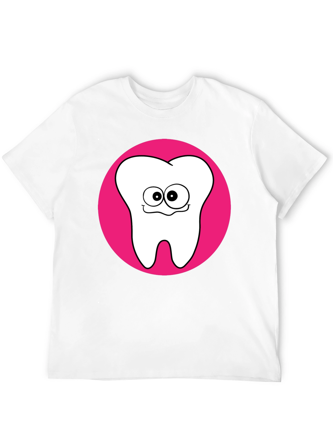 Funny Tooth Graphic Tee - Black Cotton T-Shirt
