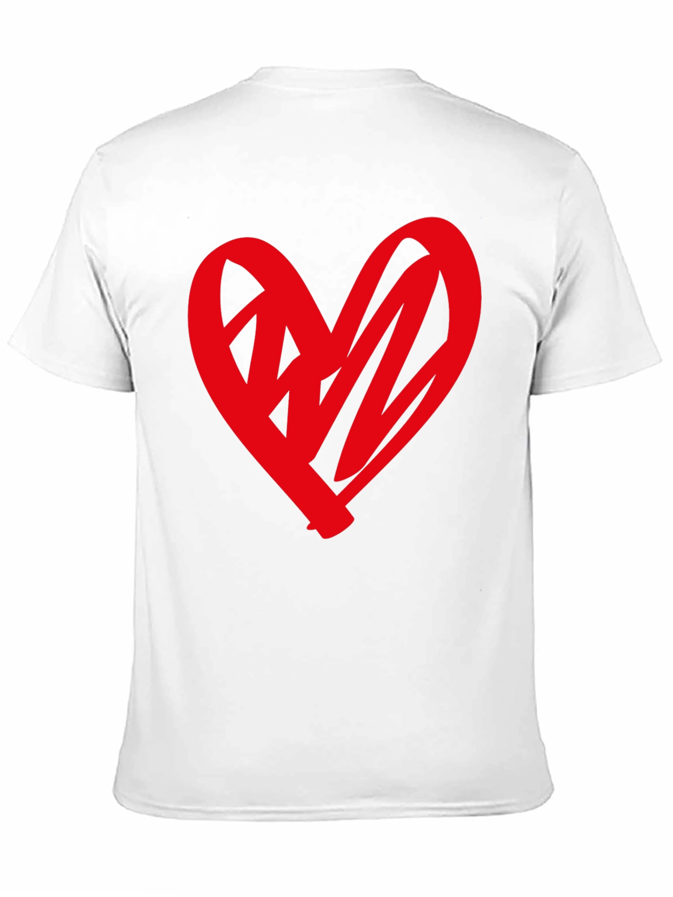 Heart Graphic Black T-Shirt - Stylish Casual Wear