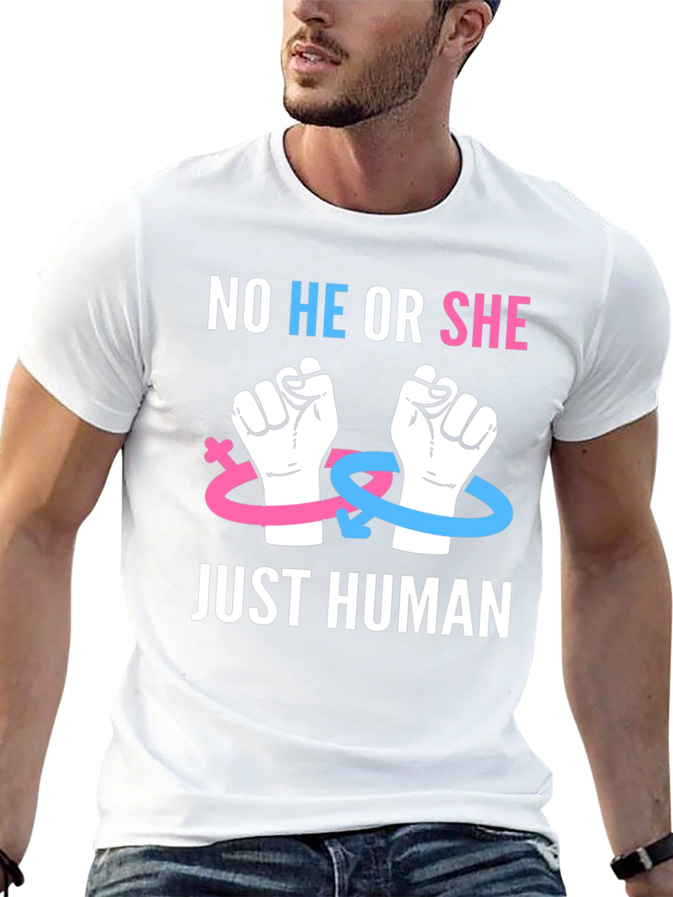 No He or She Just Human T-Shirt