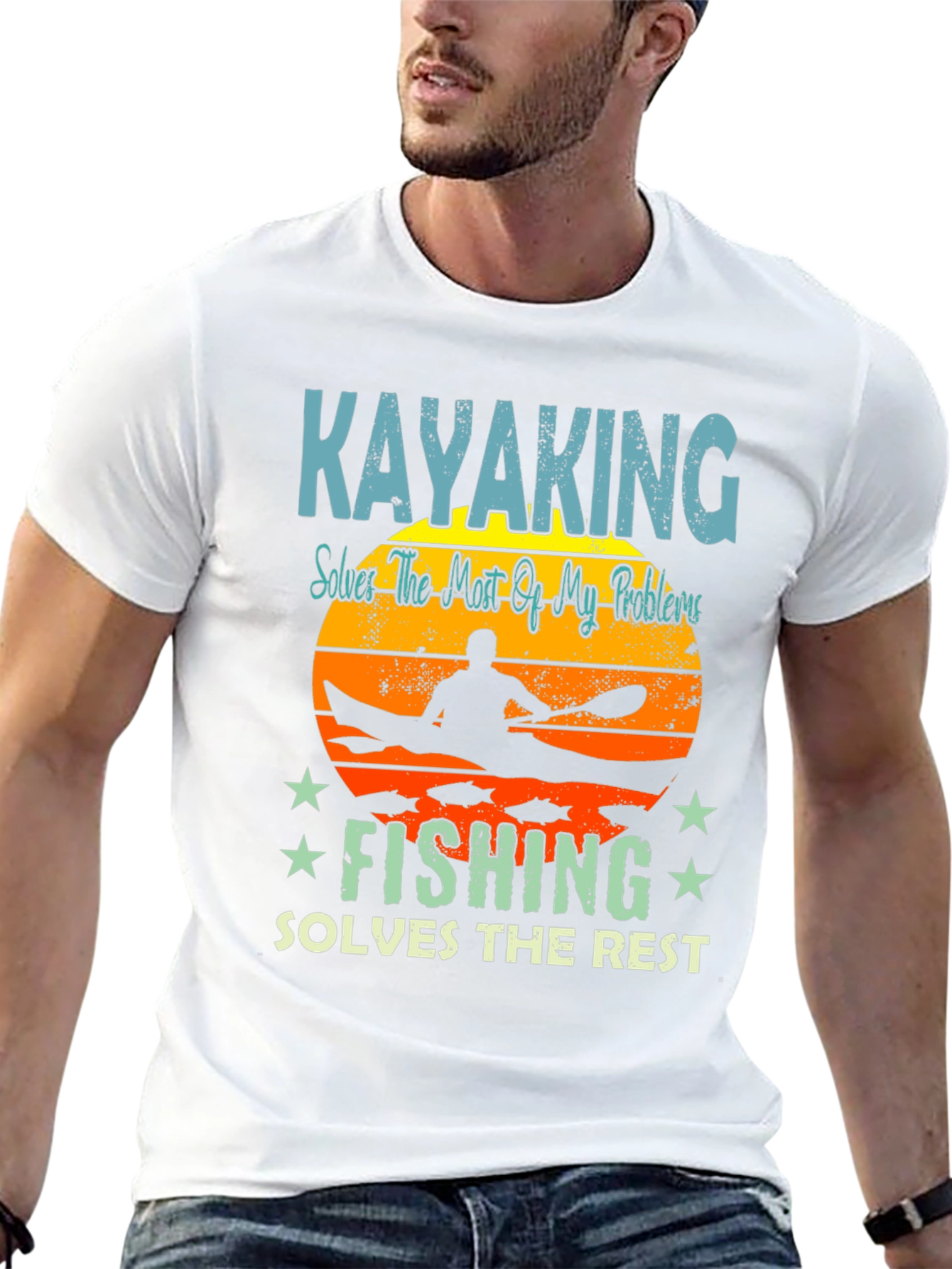 Kayaking & Fishing T-Shirt: Solves My Problems!