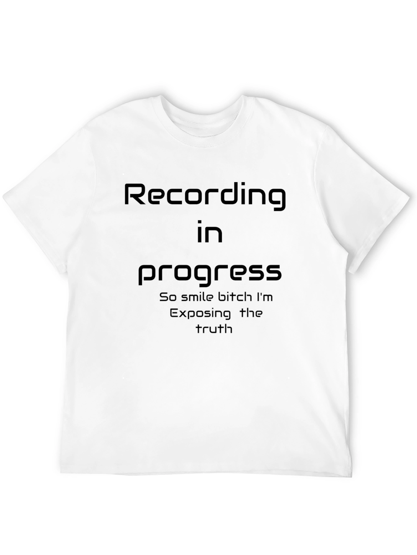 Recording In Progress Graphic T-Shirt