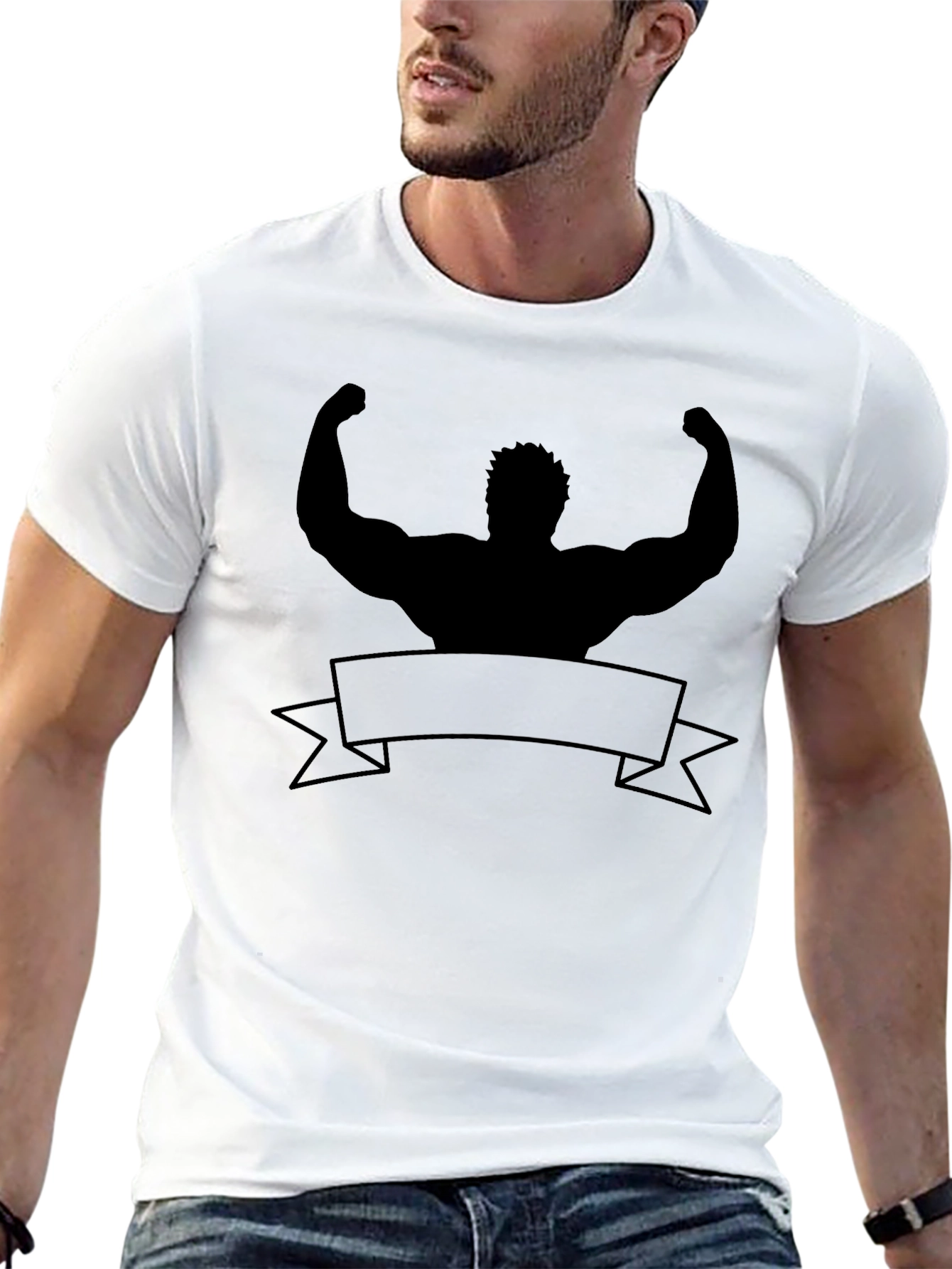 Muscle Man Silhouette T-Shirt